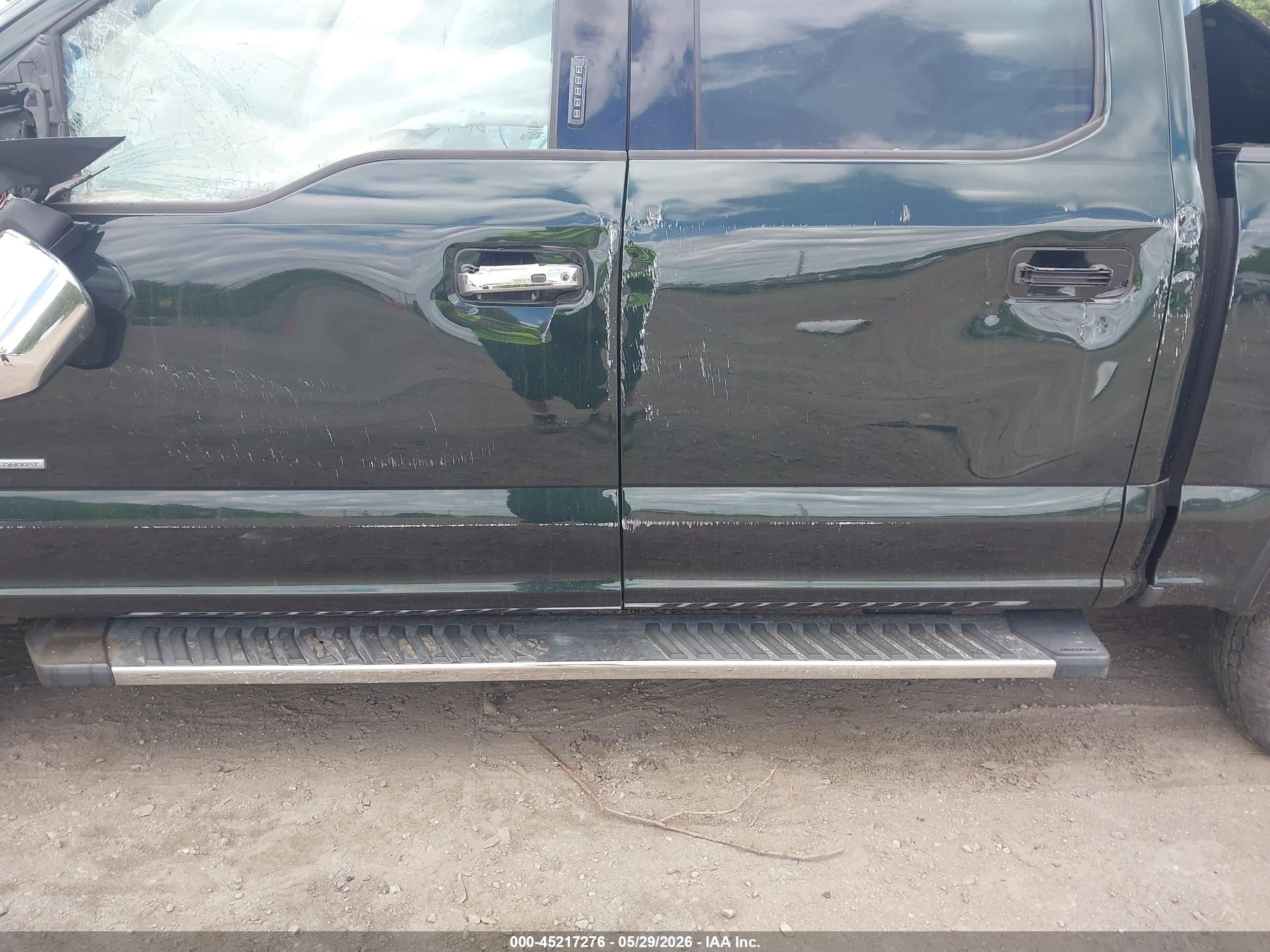 2015 Ford F-150 Lariat Green vin: 1FTEW1EG2FFC65721