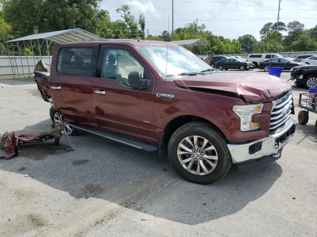 2015 Ford F150 Supercrew Бордовый vin: 1FTEW1EG2FFC72734