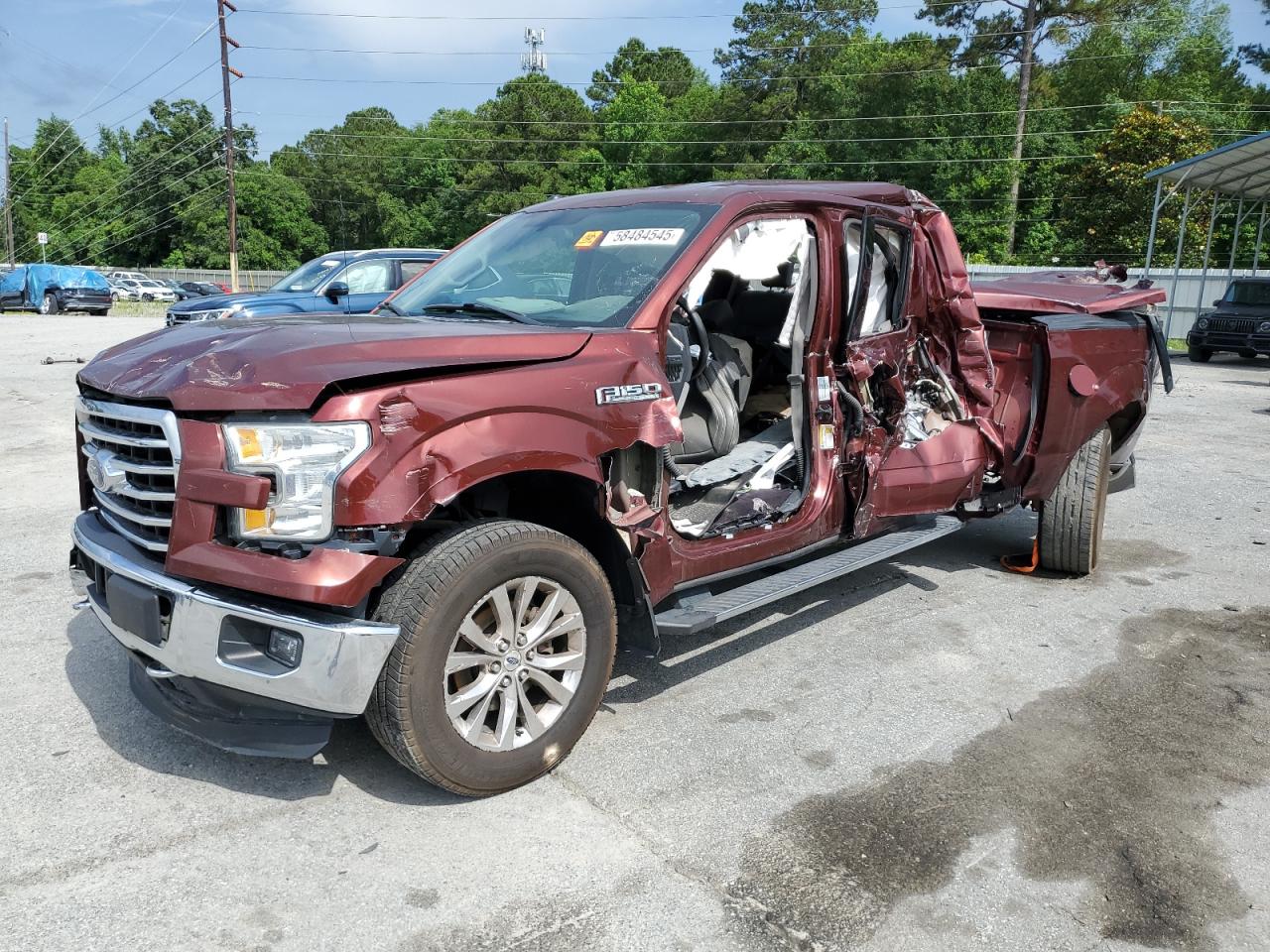 2015 Ford F150 Supercrew Burgundy vin: 1FTEW1EG2FFC72734