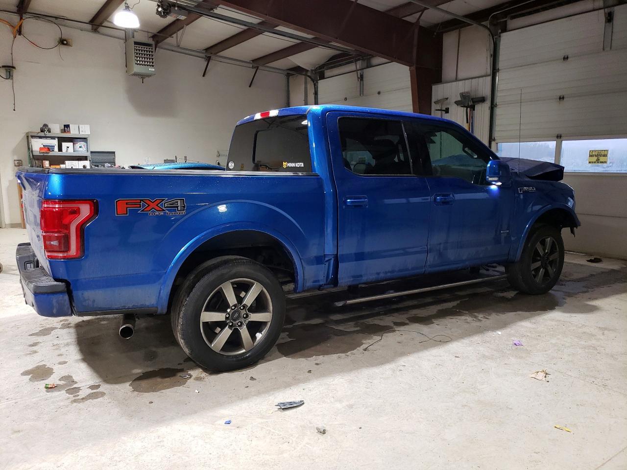 2015 Ford F150 Supercrew Blue vin: 1FTEW1EG2FFC82342