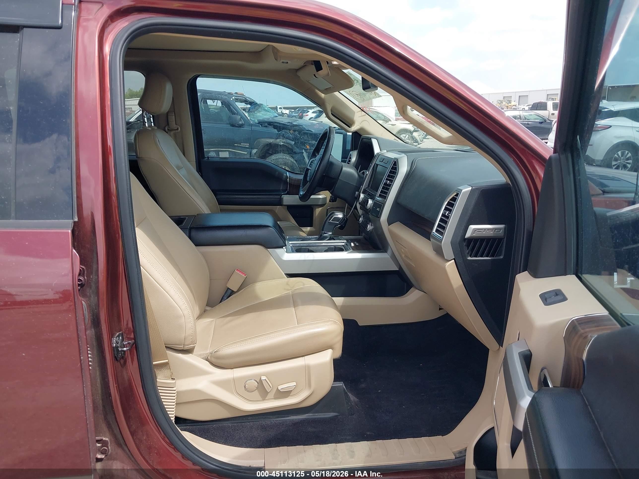 2015 Ford F-150 Lariat Red vin: 1FTEW1EG2FKE37740