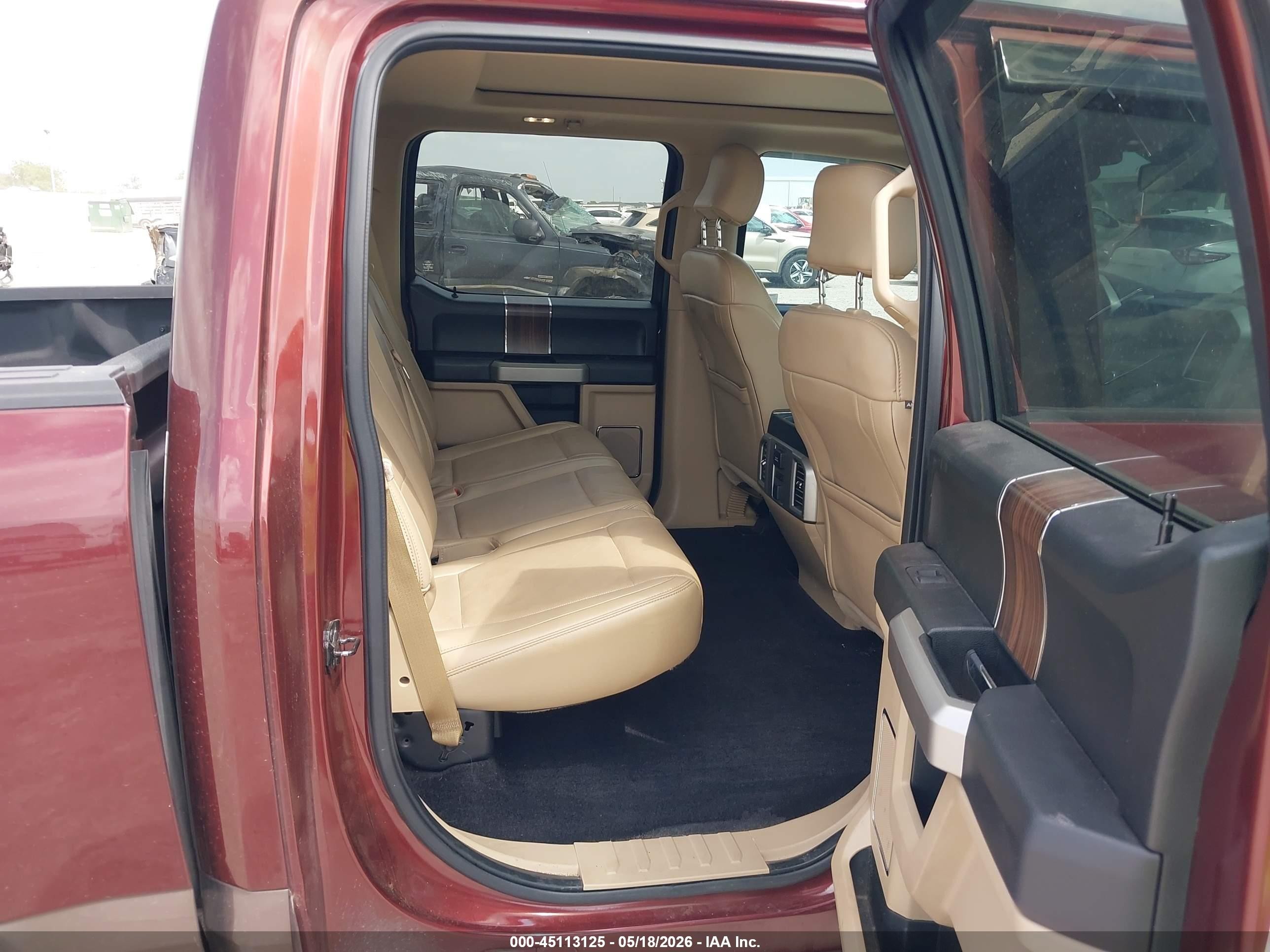 2015 Ford F-150 Lariat Red vin: 1FTEW1EG2FKE37740
