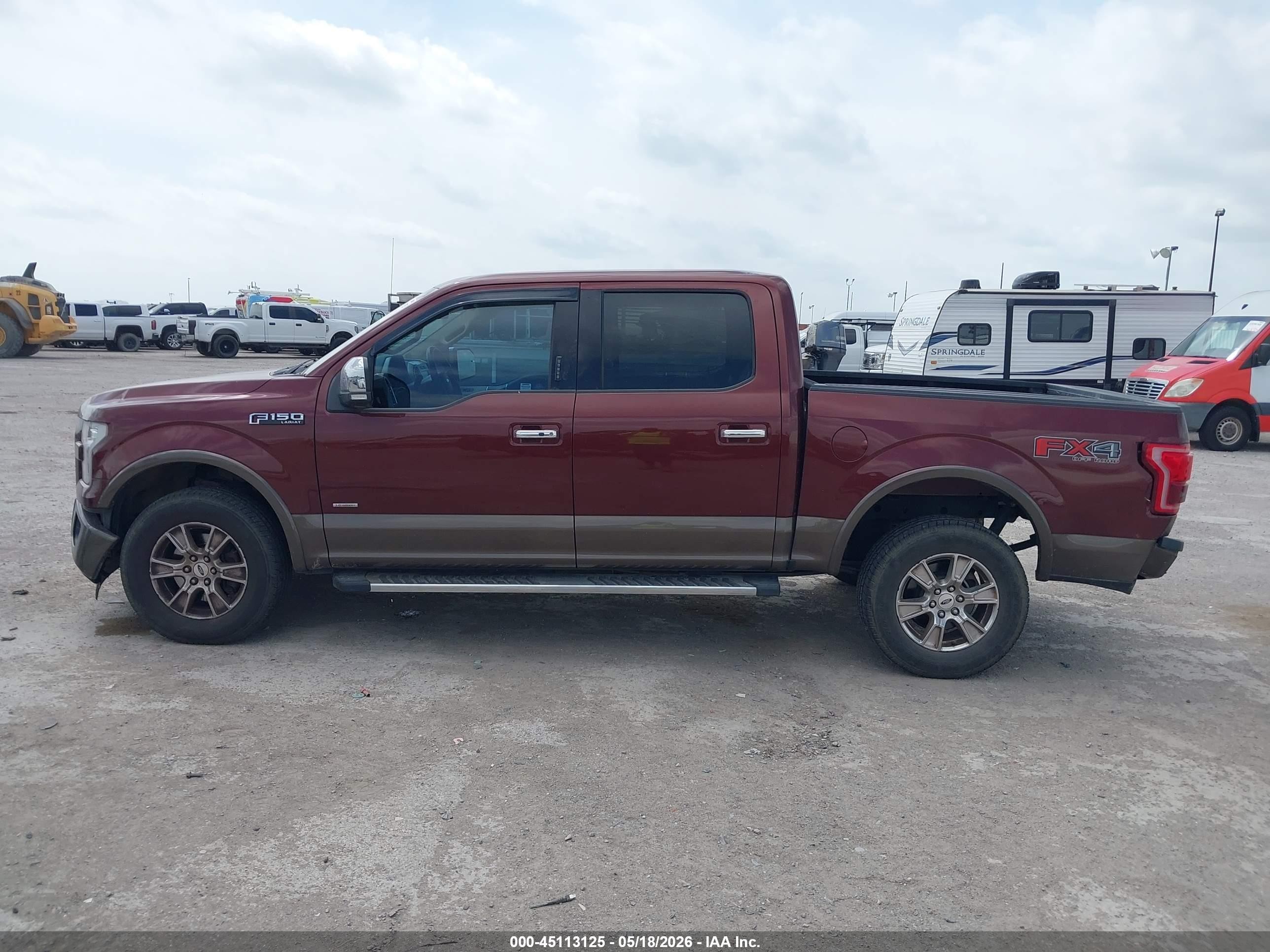 2015 Ford F-150 Lariat Red vin: 1FTEW1EG2FKE37740
