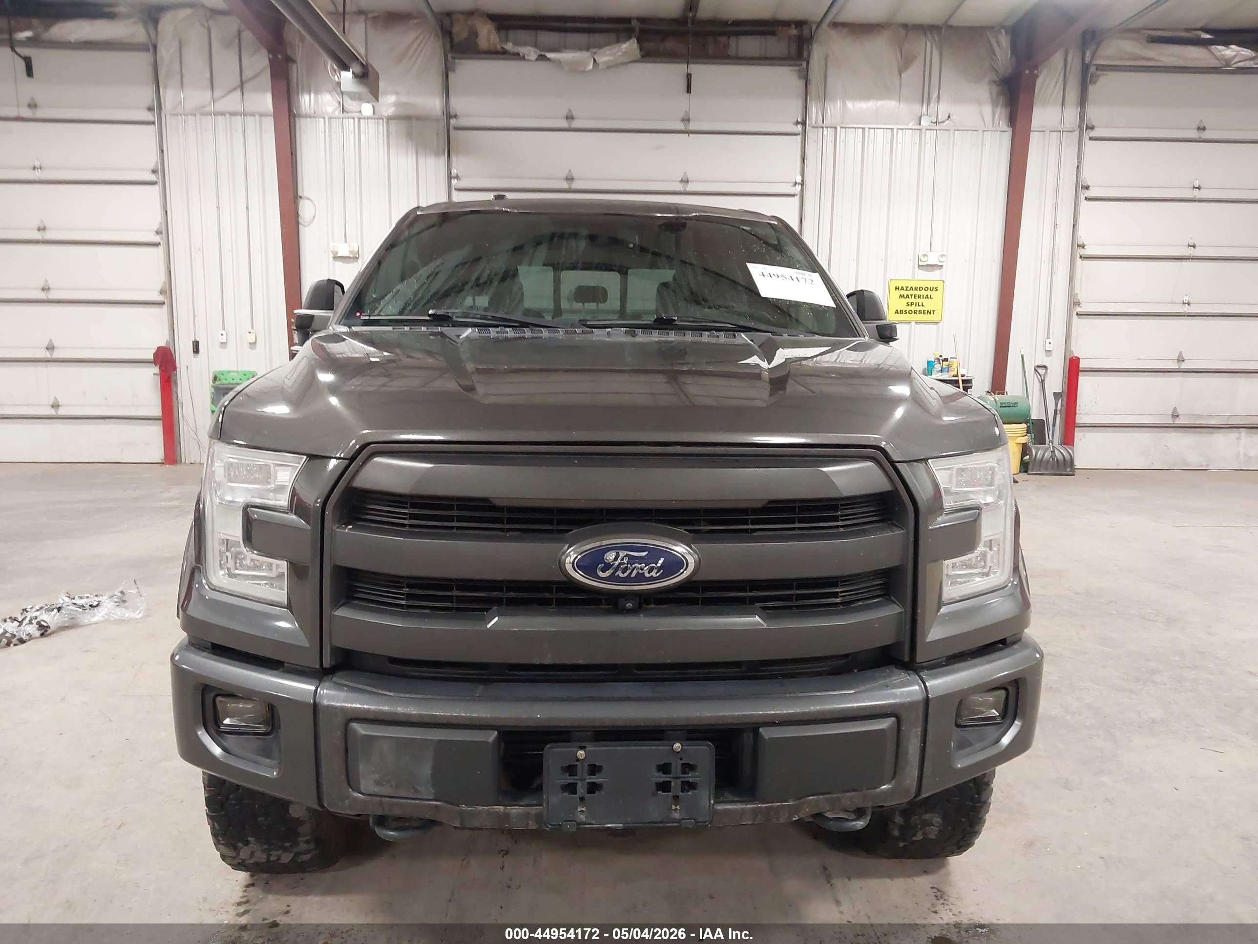 2015 Ford F-150 Lariat Gray vin: 1FTEW1EG2FKE40203