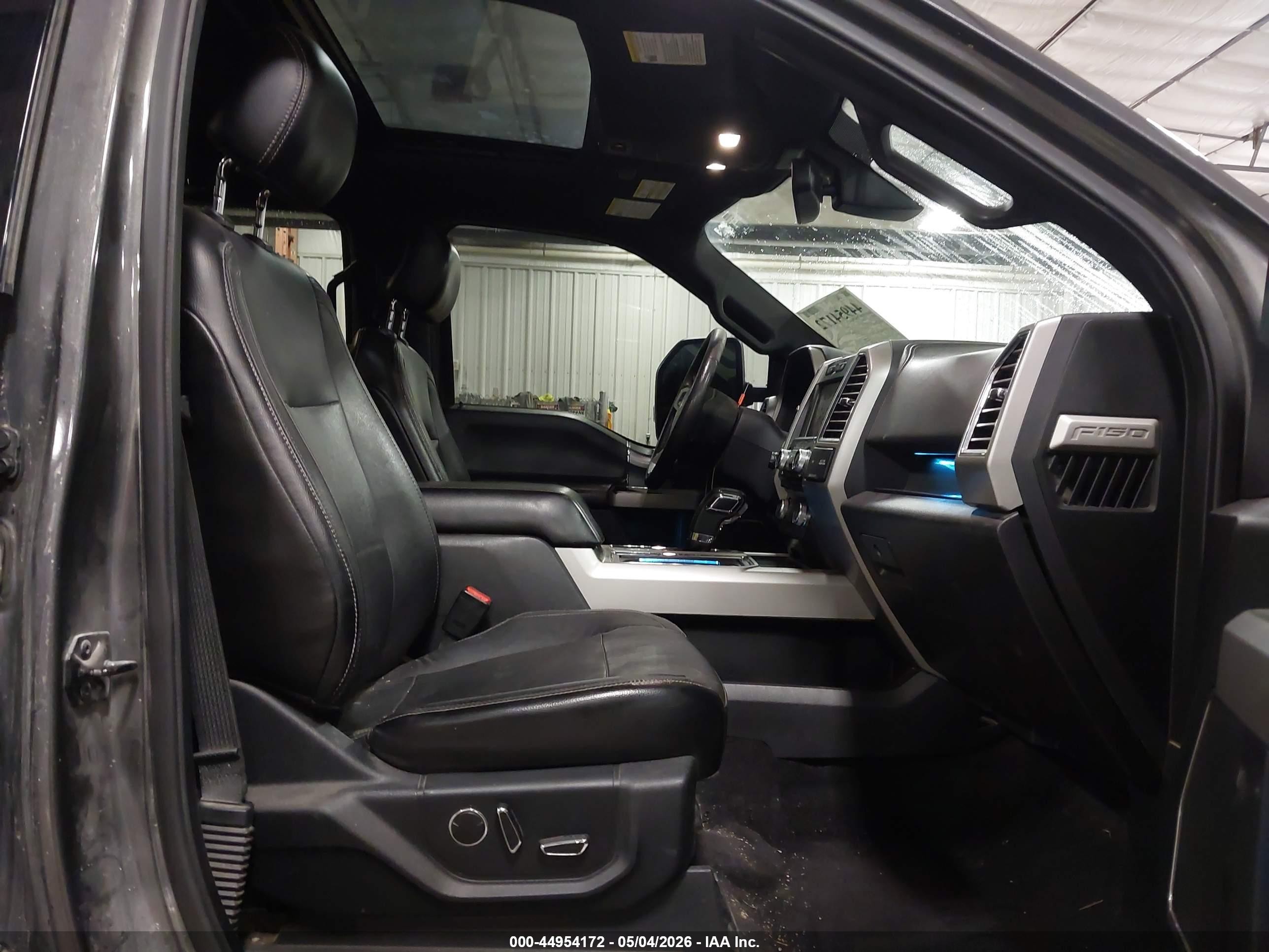 2015 Ford F-150 Lariat Gray vin: 1FTEW1EG2FKE40203