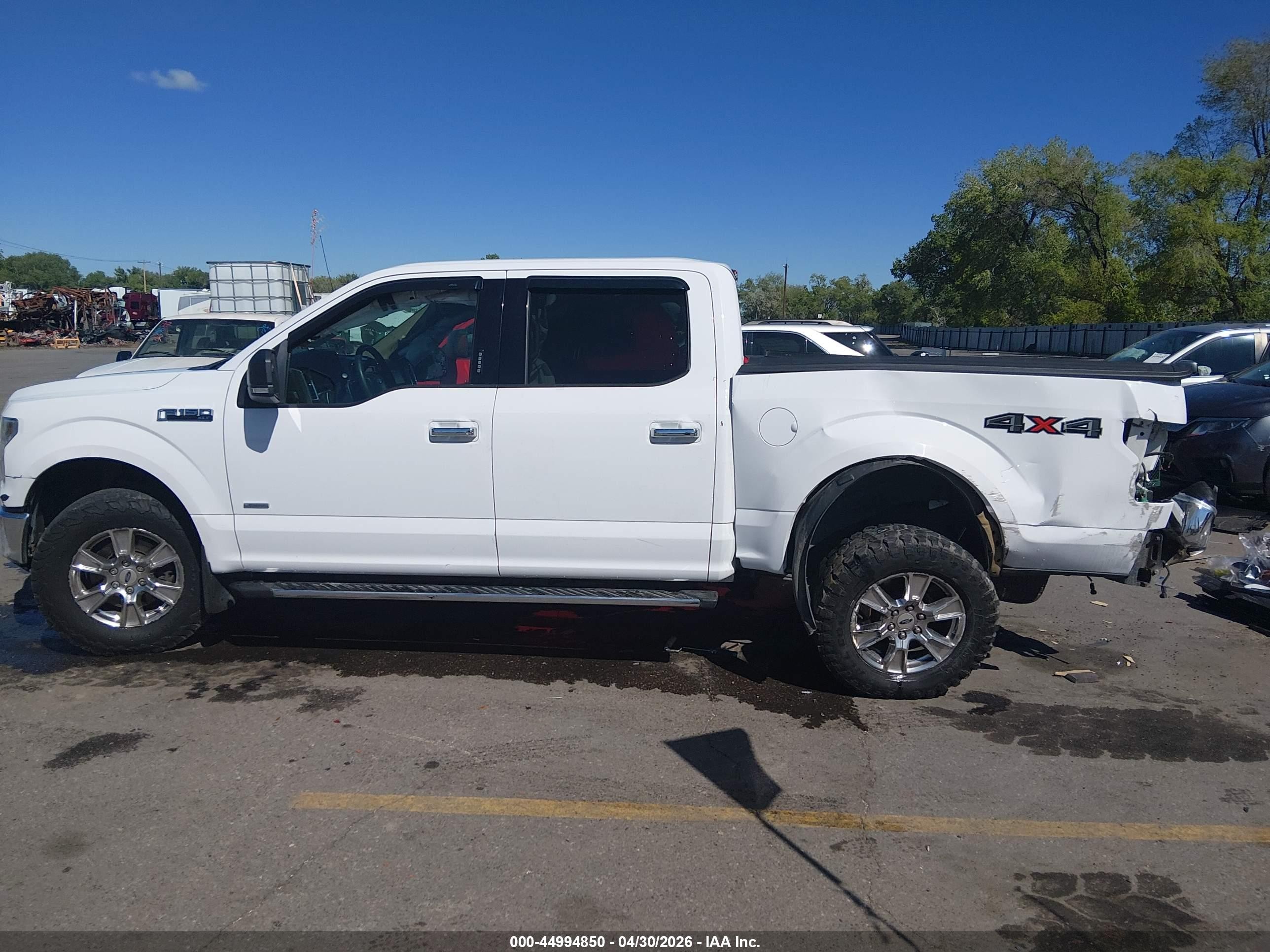 2015 Ford F-150 Xlt White vin: 1FTEW1EG2FKE75629