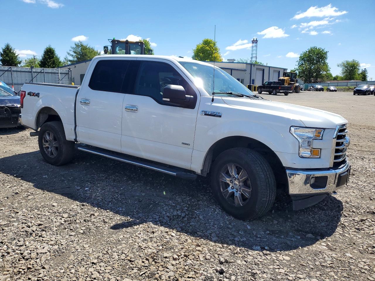 2017 Ford F150 Supercrew White vin: 1FTEW1EG2HFC38909