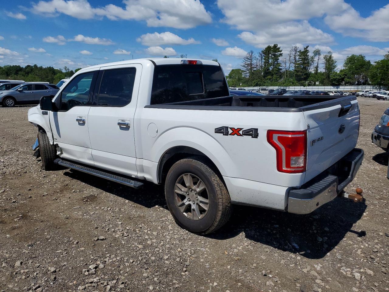2017 Ford F150 Supercrew White vin: 1FTEW1EG2HFC38909