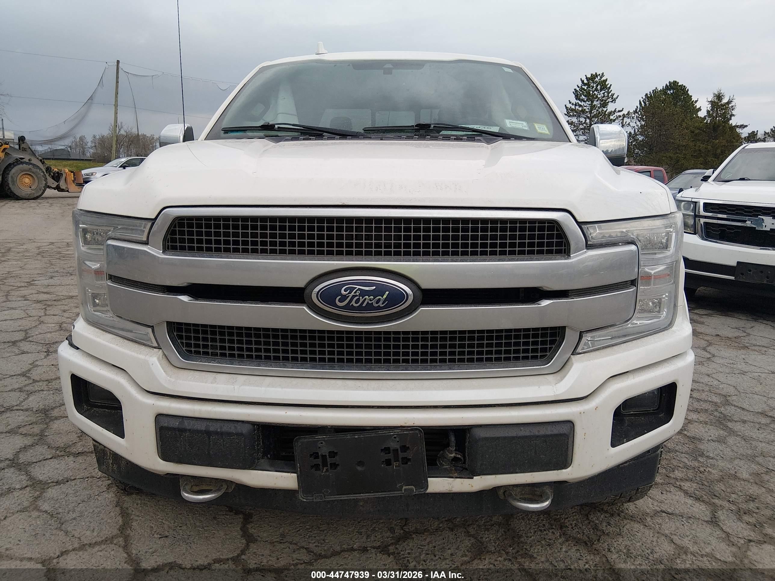2018 Ford F-150 Platinum White vin: 1FTEW1EG2JFC68059