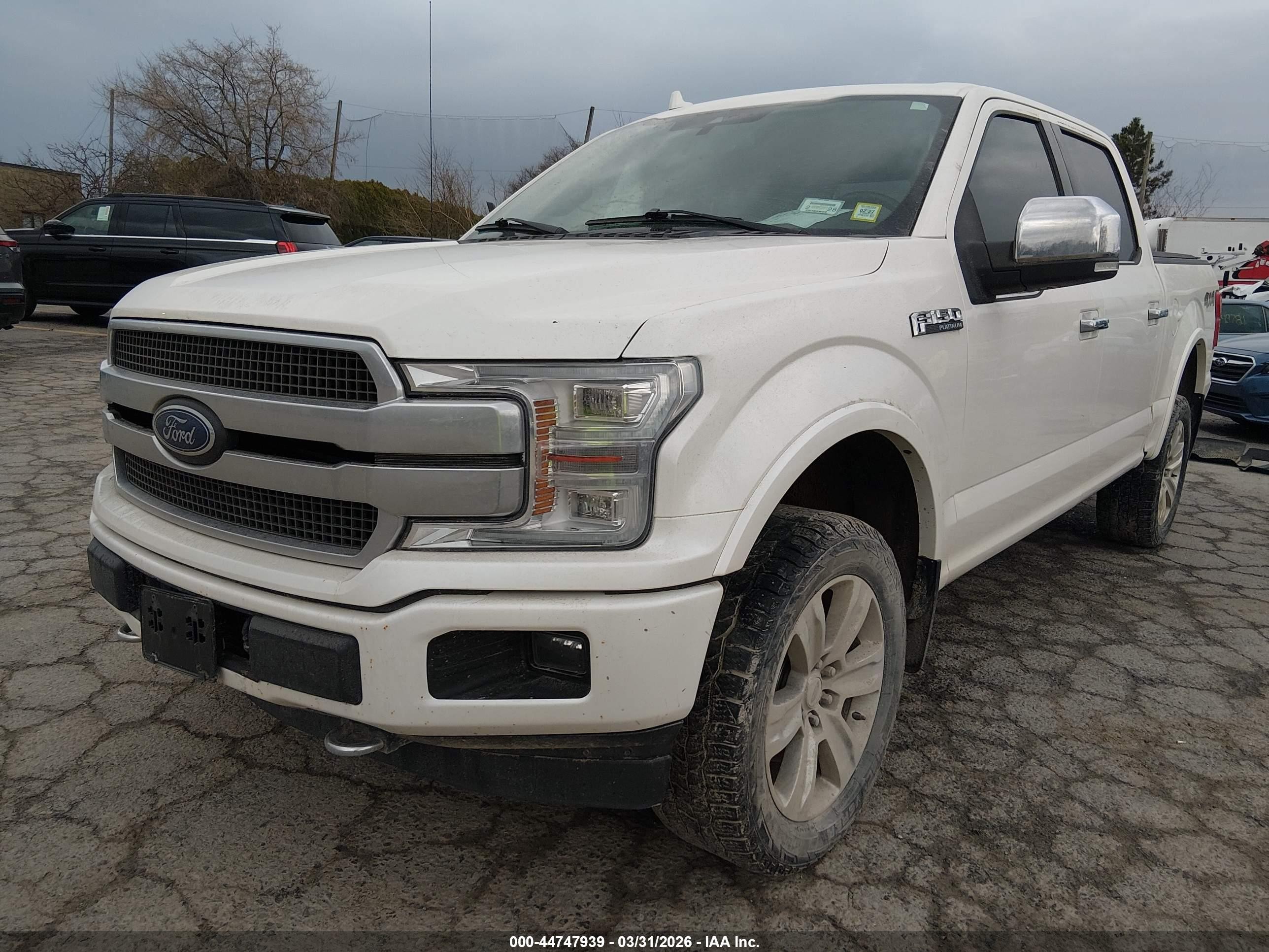 2018 Ford F-150 Platinum White vin: 1FTEW1EG2JFC68059
