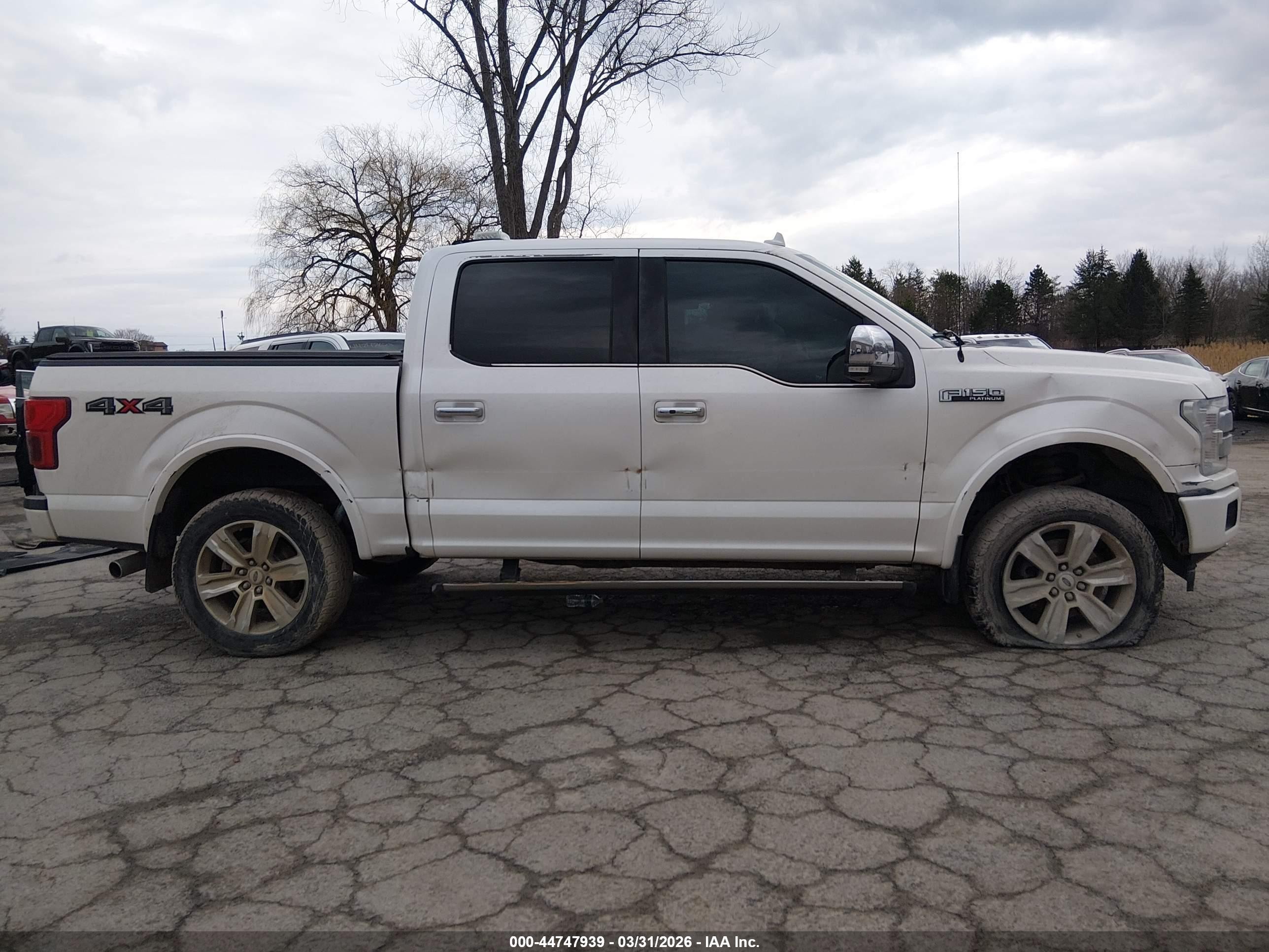 2018 Ford F-150 Platinum White vin: 1FTEW1EG2JFC68059