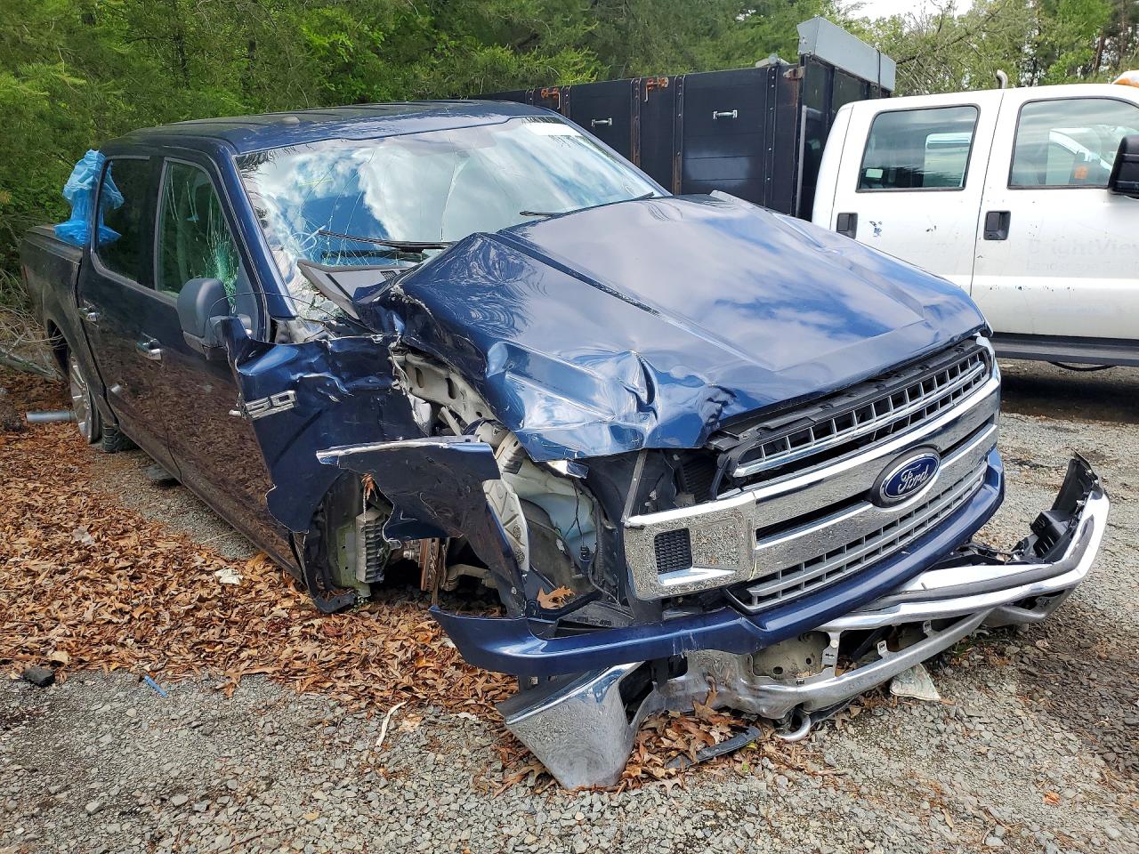 2018 Ford F150 Supercrew Blue vin: 1FTEW1EG2JFE40624