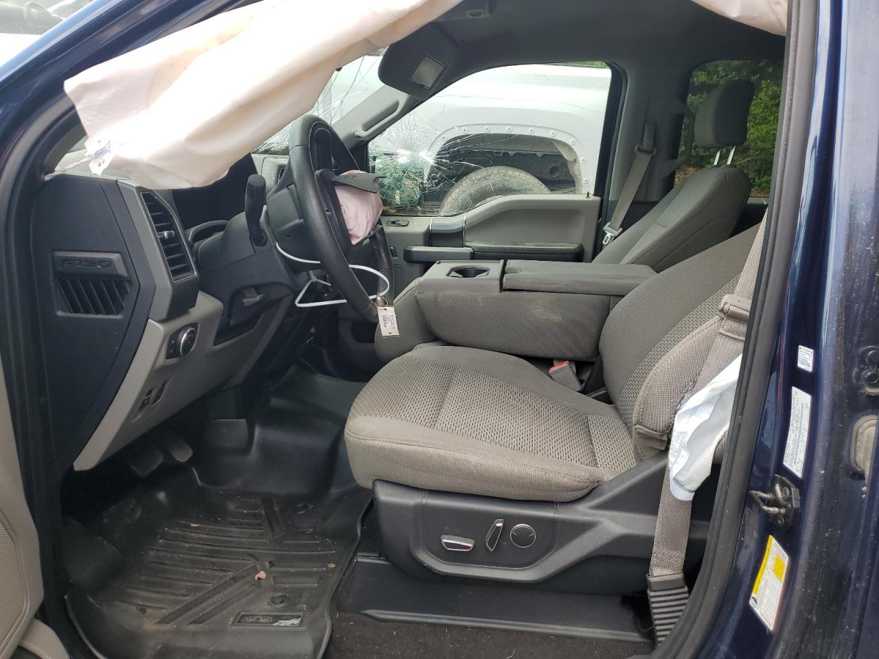 2018 Ford F150 Supercrew Blue vin: 1FTEW1EG2JFE40624 Damage: Airbag - Front Left, Deployed, Replacement Required