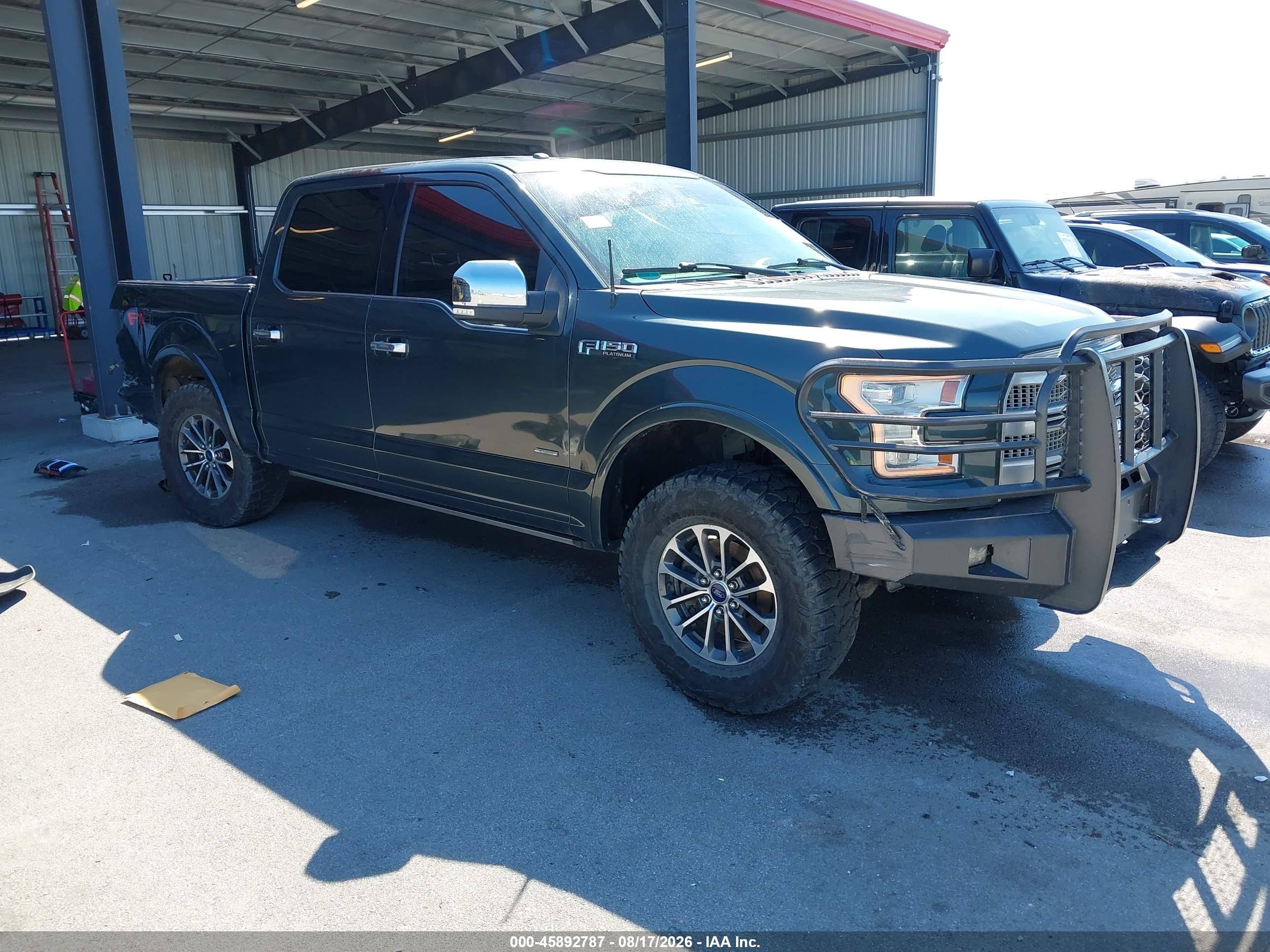 2015 Ford F-150 Platinum Green vin: 1FTEW1EG3FFA49828