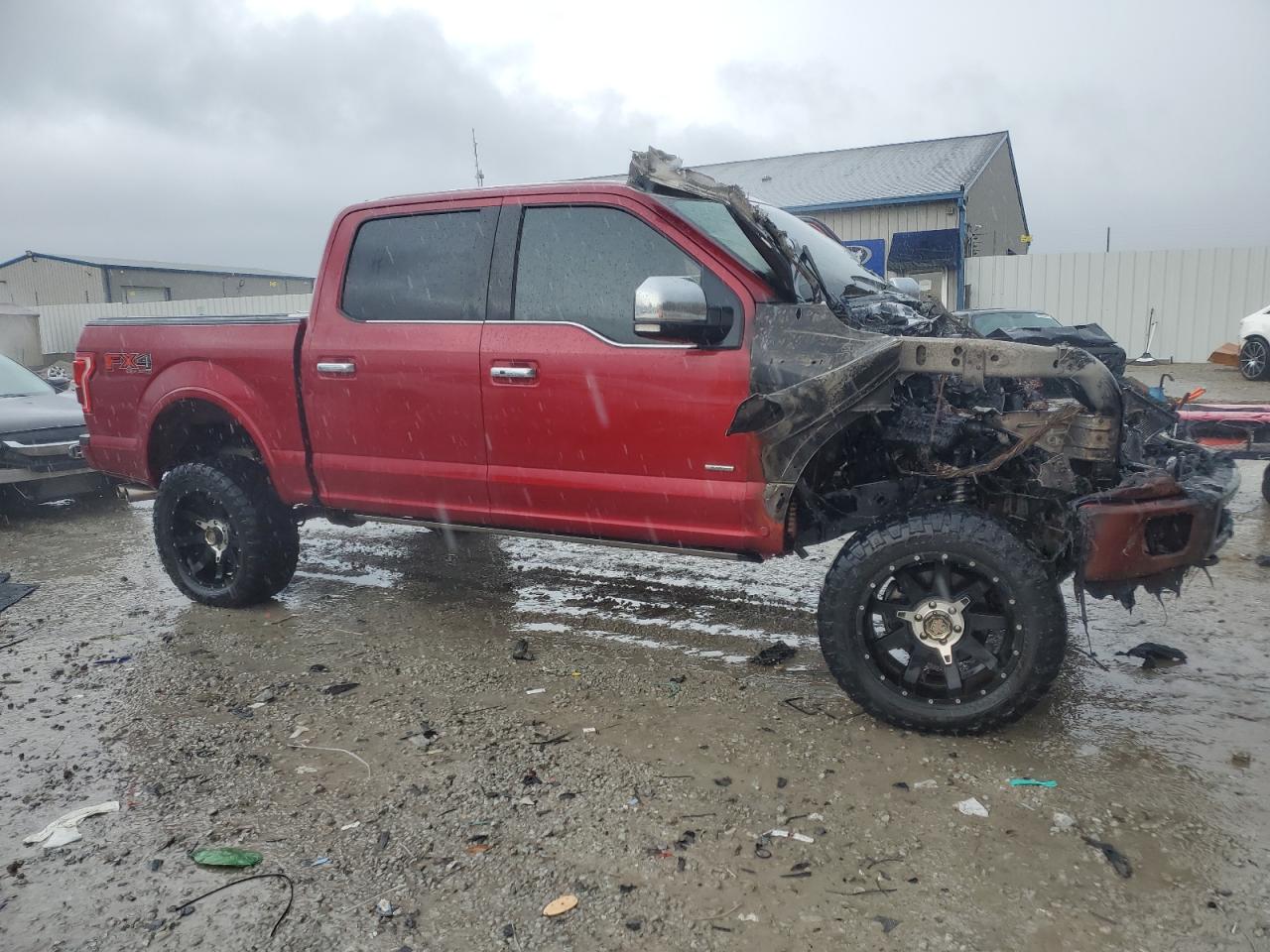 2015 Ford F150 Supercrew Burgundy vin: 1FTEW1EG3FFA53684