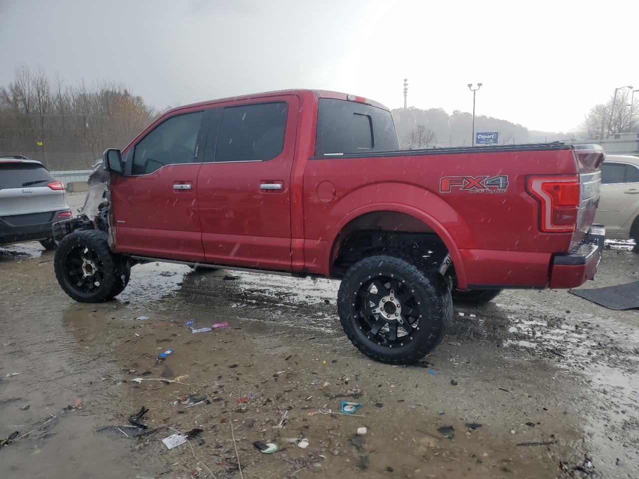 2015 Ford F150 Supercrew Burgundy vin: 1FTEW1EG3FFA53684
