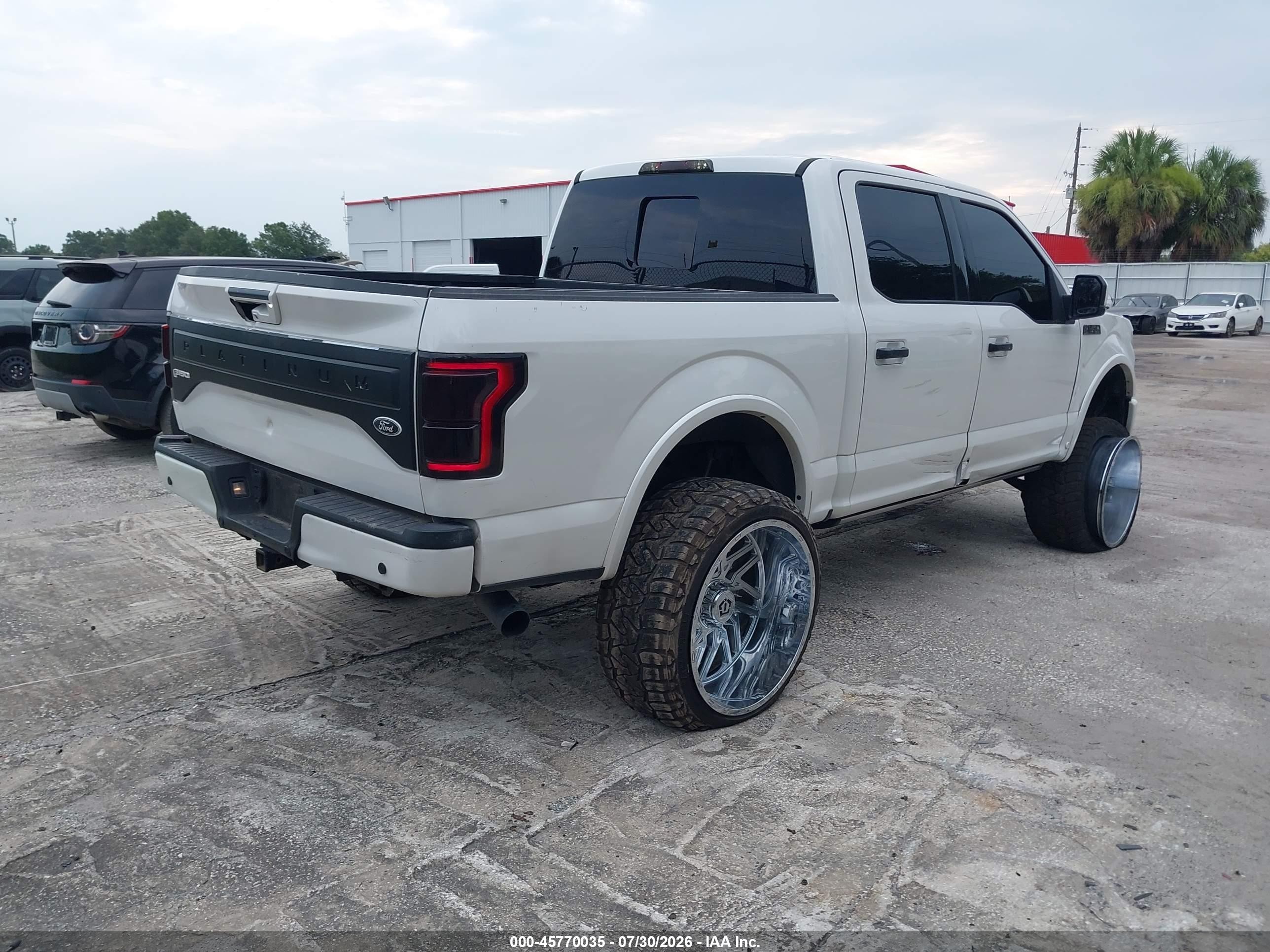 2015 Ford F-150 Platinum White vin: 1FTEW1EG3FFA67746