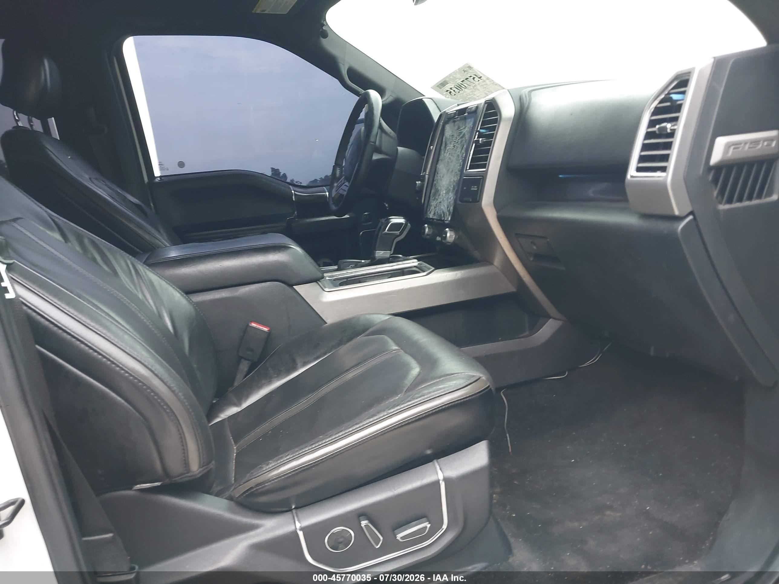 2015 Ford F-150 Platinum White vin: 1FTEW1EG3FFA67746