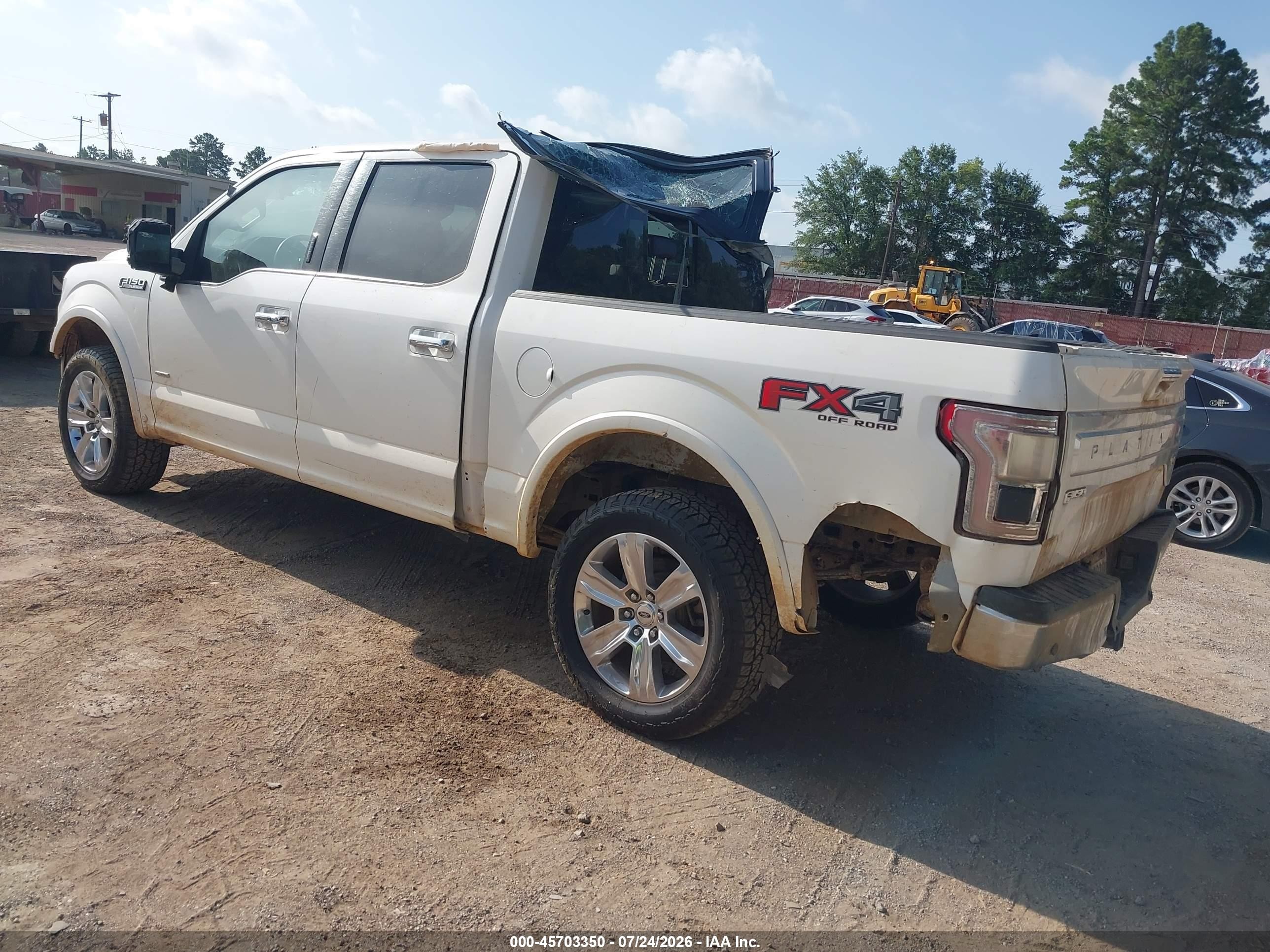 2015 Ford F-150 Platinum White vin: 1FTEW1EG3FFA98754
