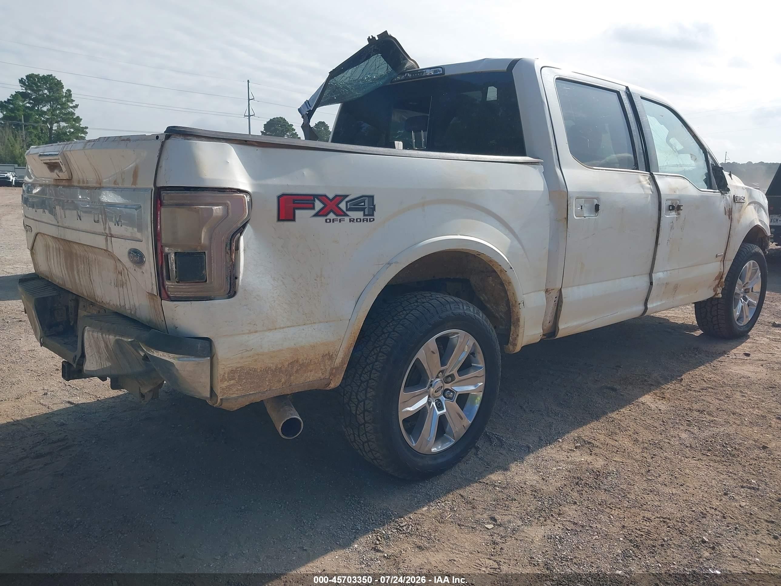 2015 Ford F-150 Platinum White vin: 1FTEW1EG3FFA98754
