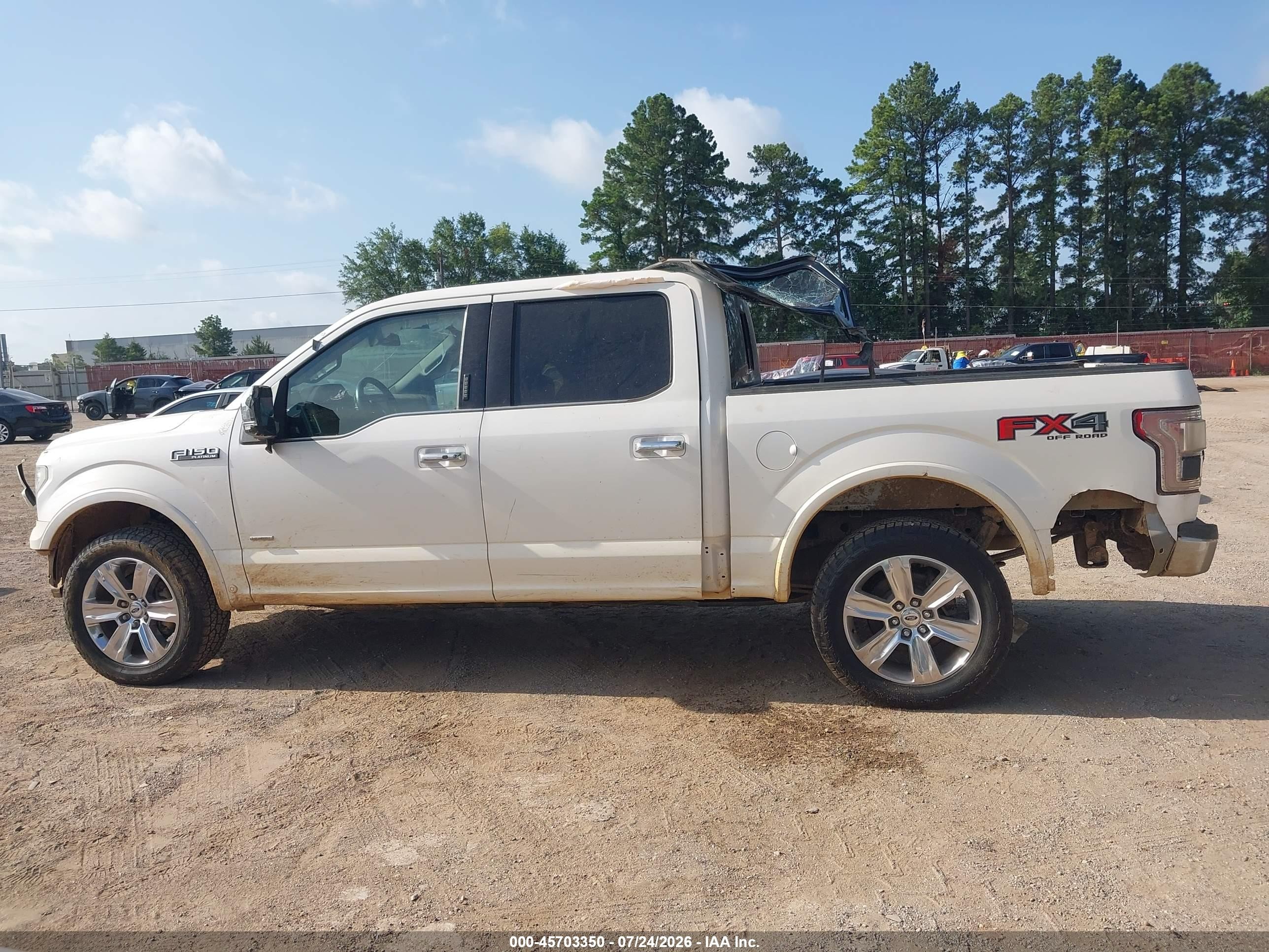 2015 Ford F-150 Platinum White vin: 1FTEW1EG3FFA98754