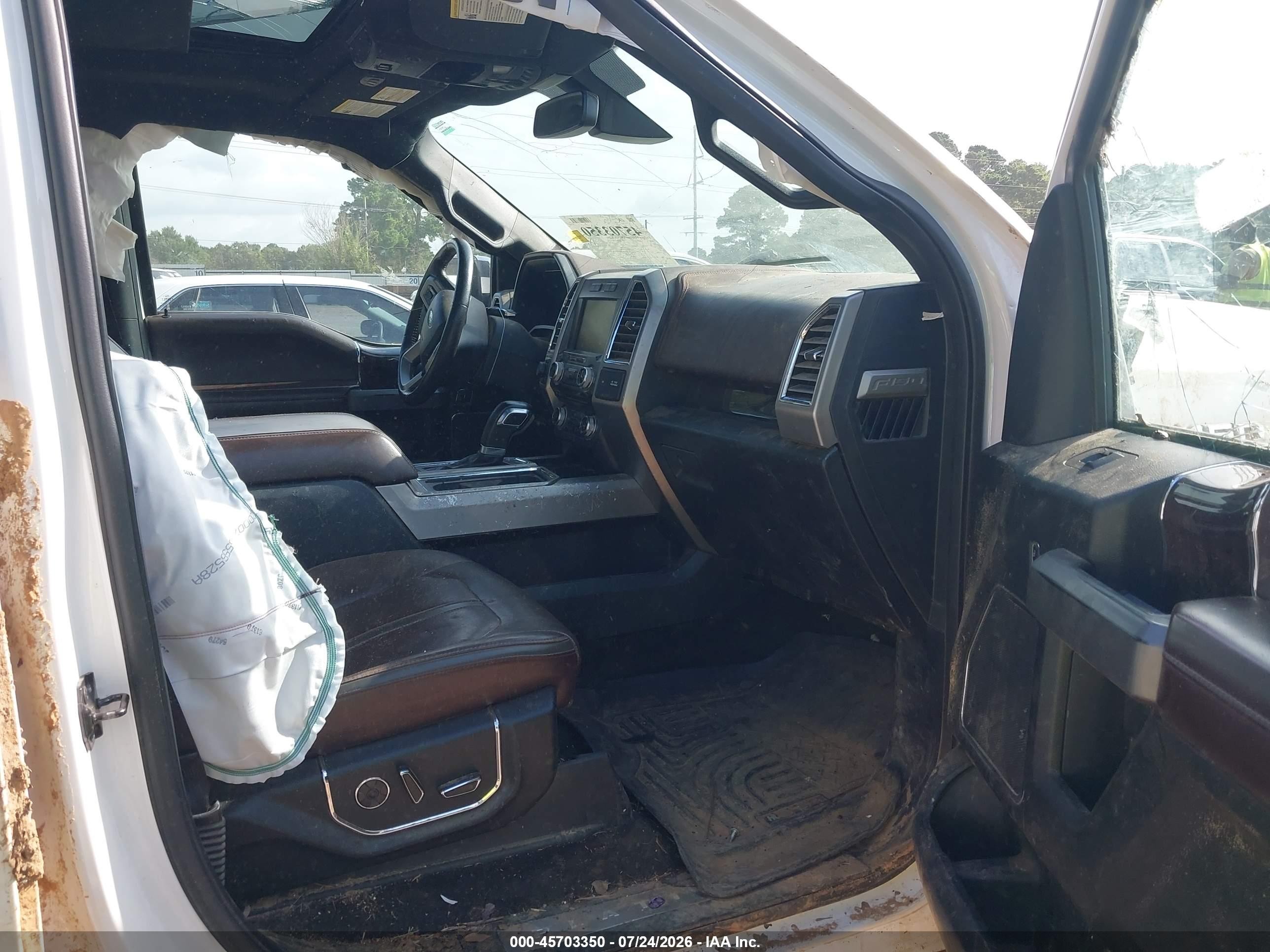 2015 Ford F-150 Platinum White vin: 1FTEW1EG3FFA98754