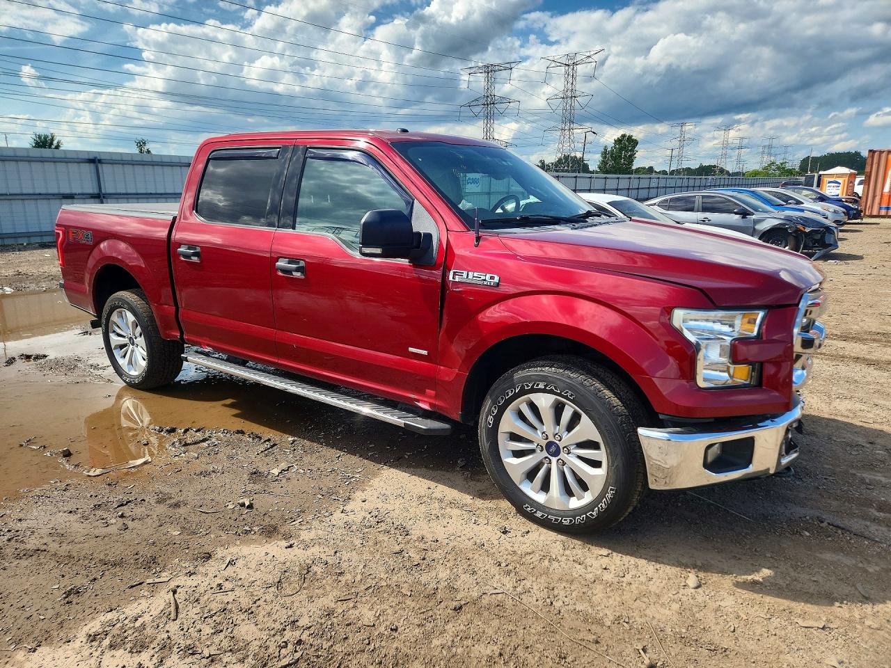 2015 Ford F150 Supercrew Red vin: 1FTEW1EG3FFB21143