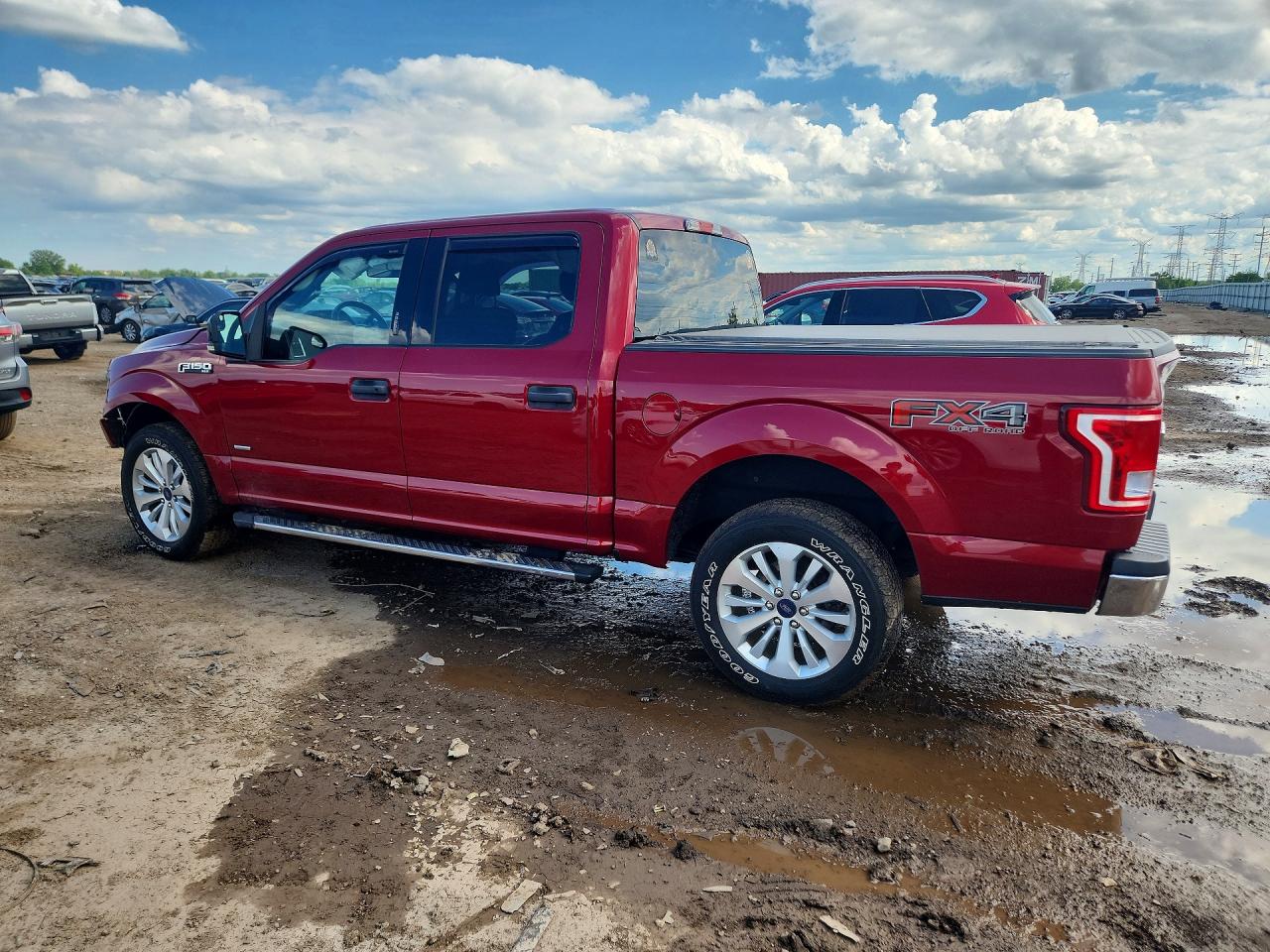 2015 Ford F150 Supercrew Red vin: 1FTEW1EG3FFB21143
