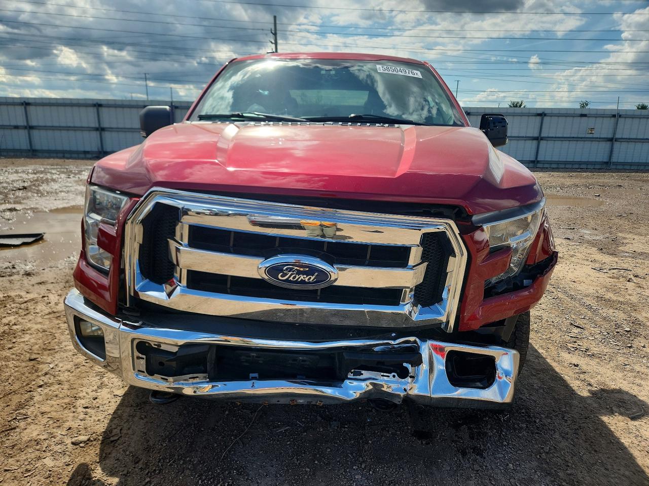2015 Ford F150 Supercrew Red vin: 1FTEW1EG3FFB21143