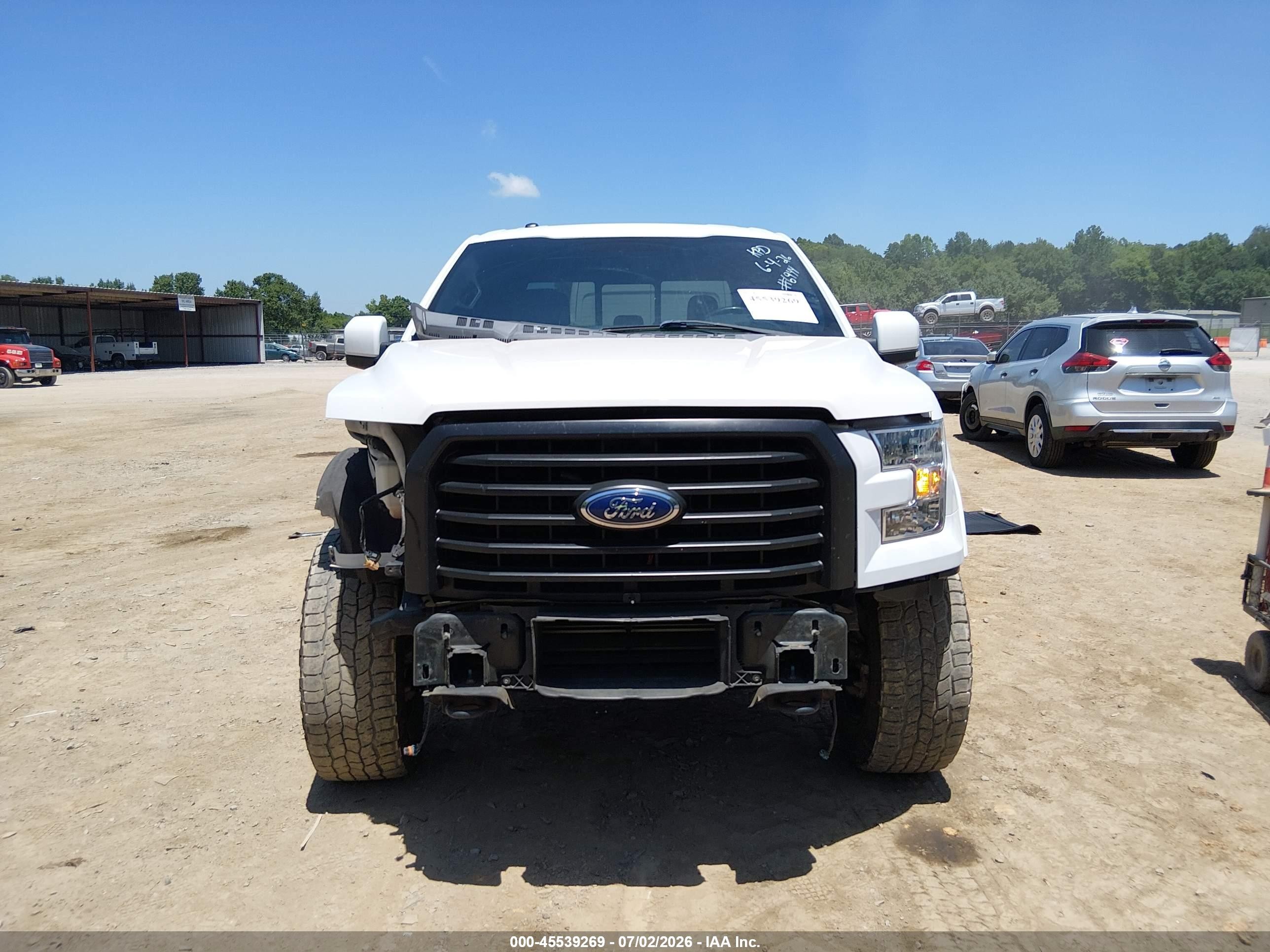 2015 Ford F-150 Lariat White vin: 1FTEW1EG3FFB56944