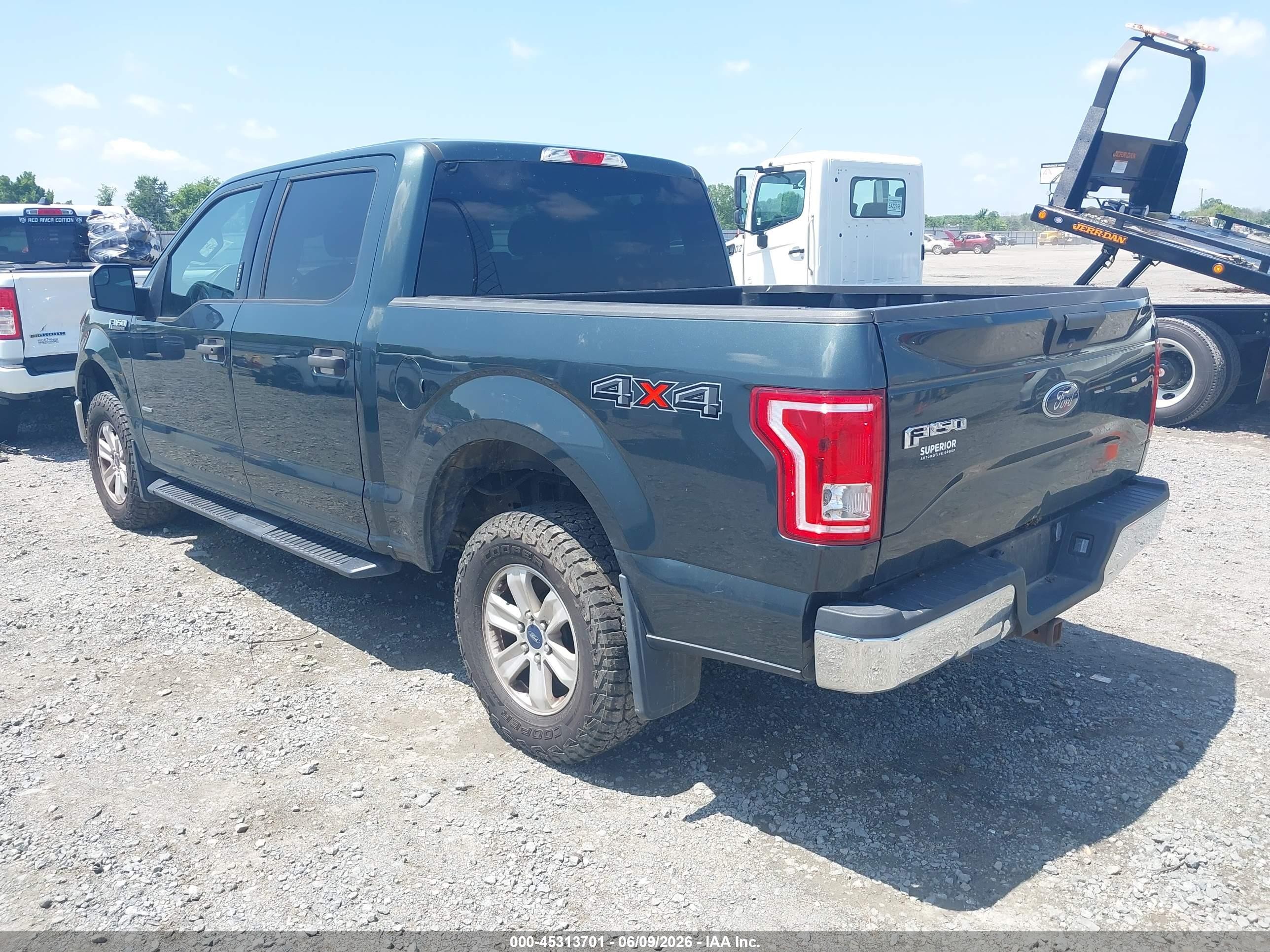 2015 Ford F-150 Xlt Green vin: 1FTEW1EG3FFC09707
