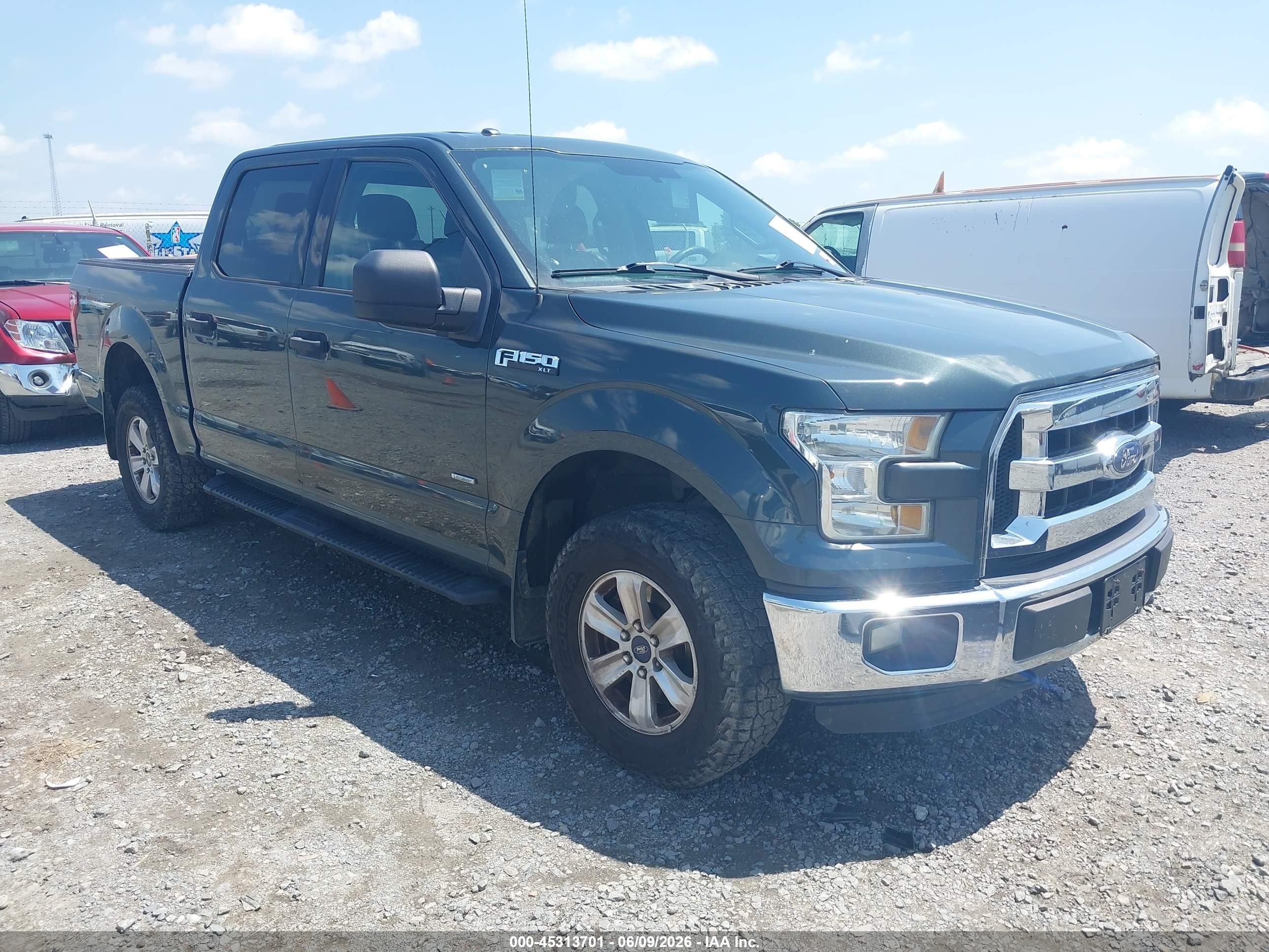 2015 Ford F-150 Xlt Green vin: 1FTEW1EG3FFC09707
