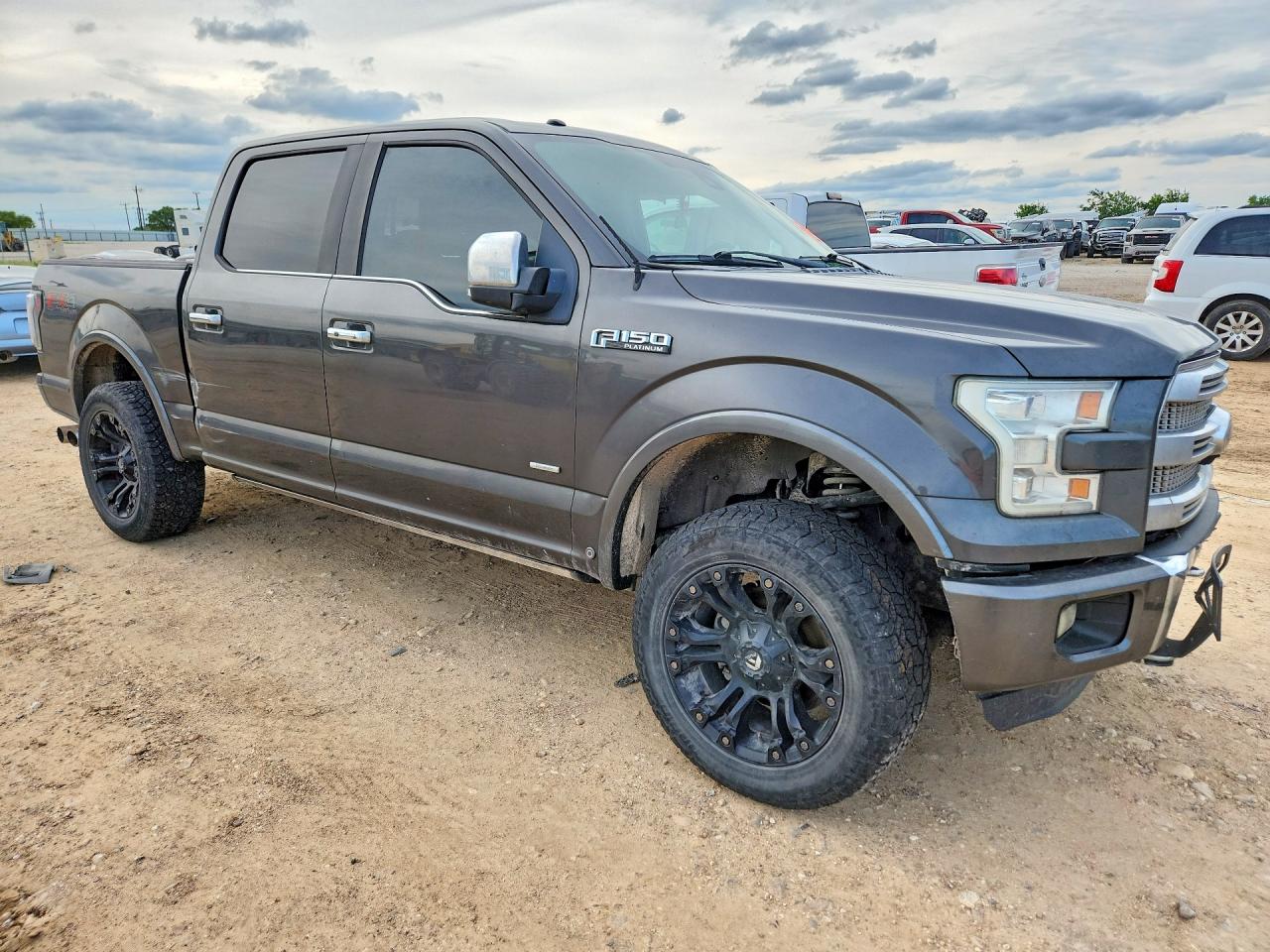 2015 Ford F150 Supercrew Gray vin: 1FTEW1EG3FFC52640