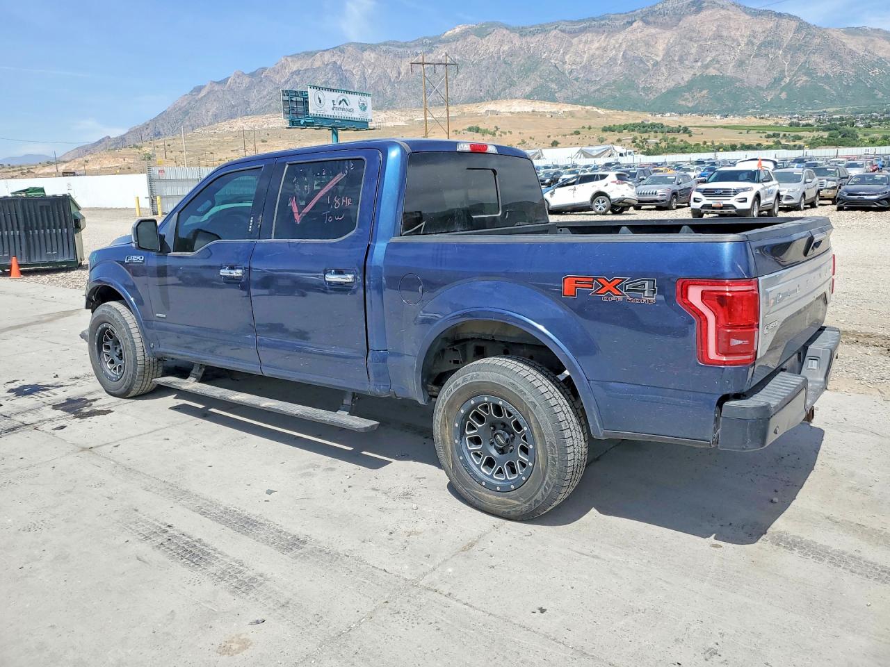 2015 Ford F150 Supercrew Blue vin: 1FTEW1EG3FFC53397