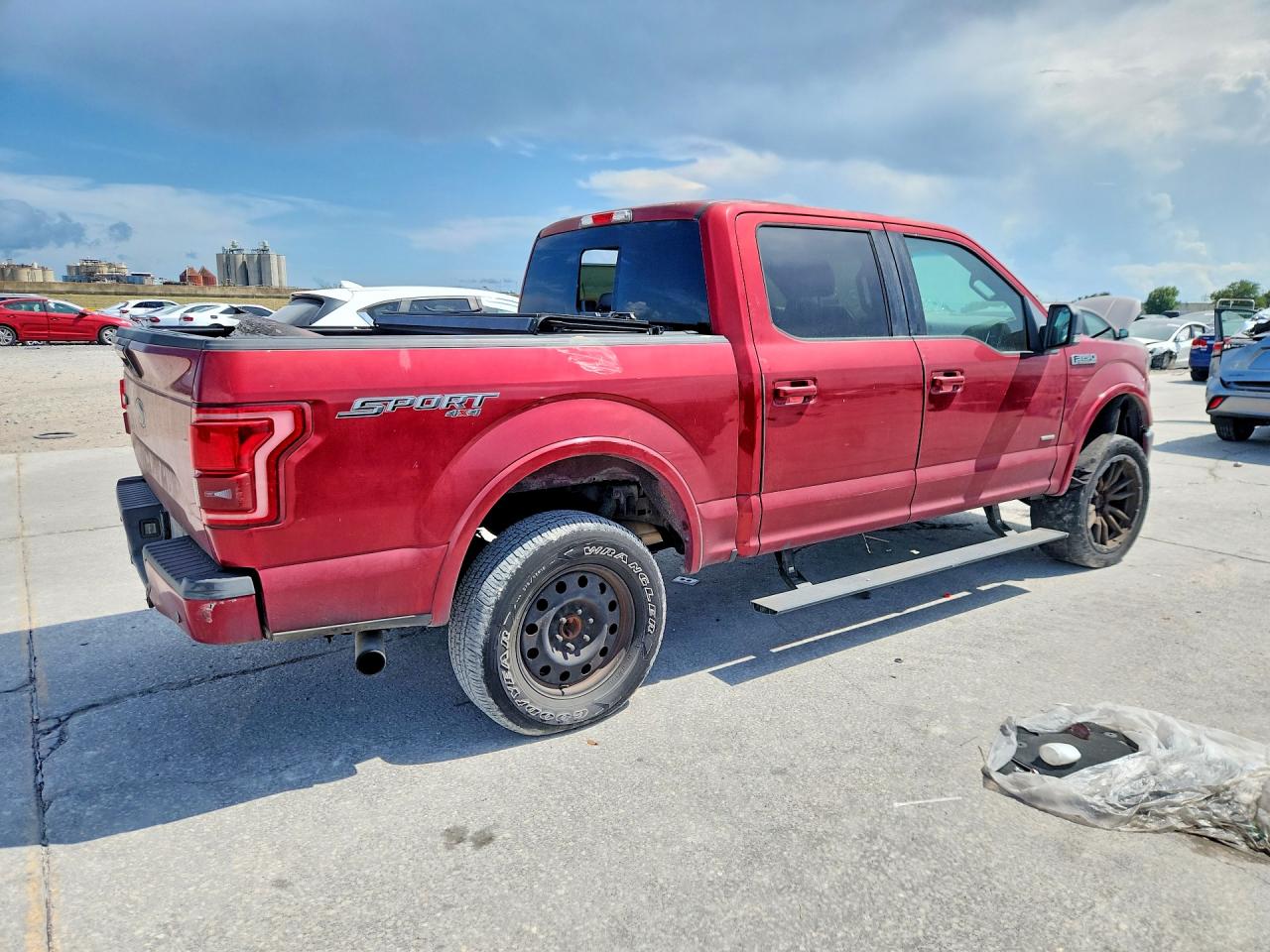 2015 Ford F150 Supercrew Красный vin: 1FTEW1EG3FKD30146
