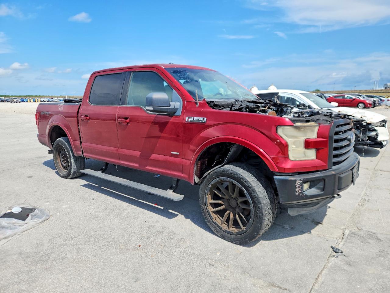 2015 Ford F150 Supercrew Красный vin: 1FTEW1EG3FKD30146