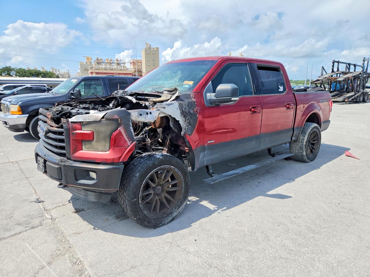 2015 Ford F150 Supercrew Красный vin: 1FTEW1EG3FKD30146