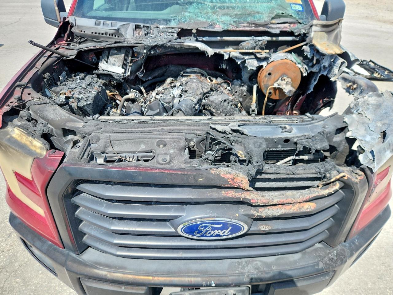2015 Ford F150 Supercrew Красный vin: 1FTEW1EG3FKD30146