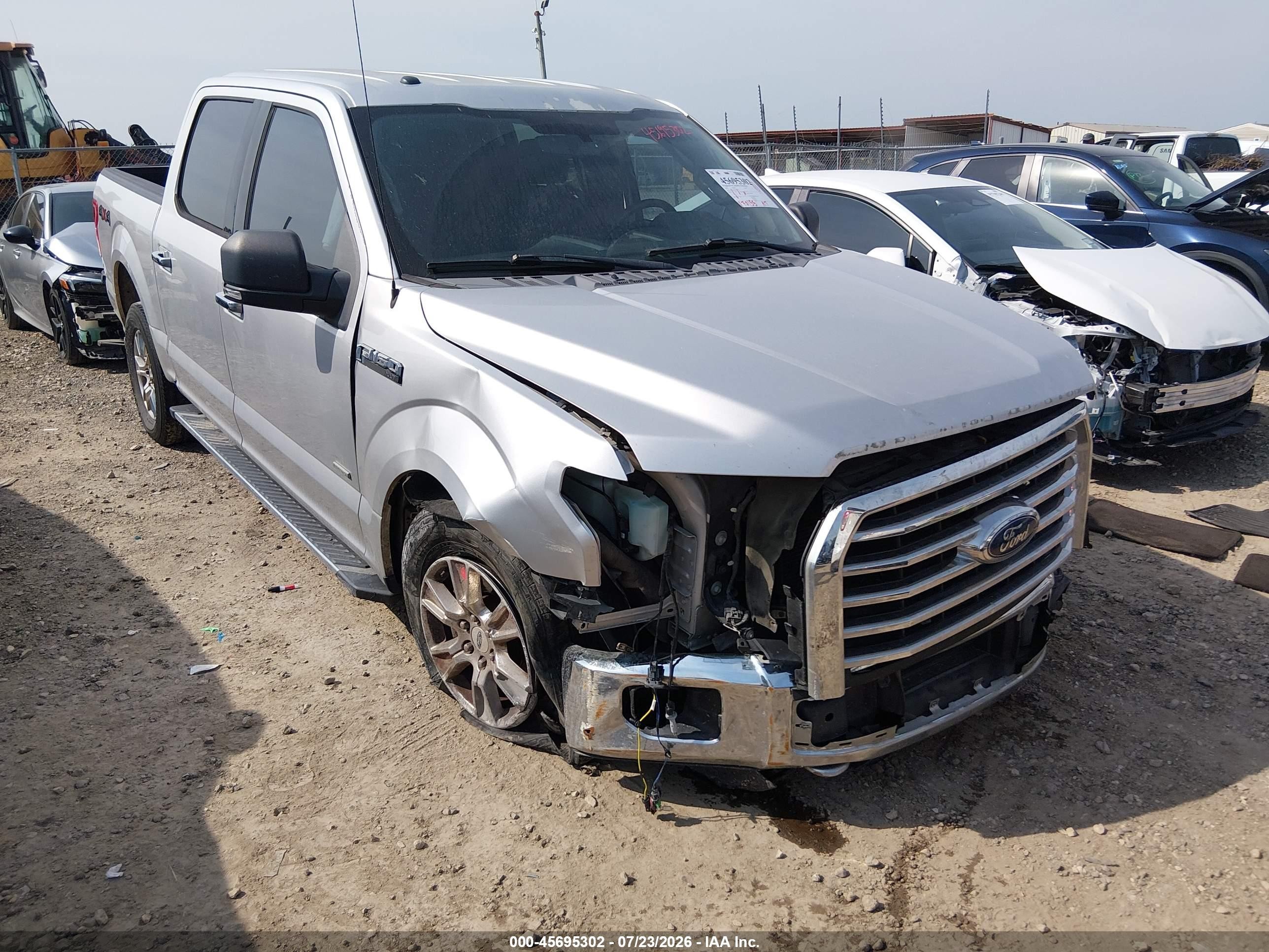 2015 Ford F-150 Xlt Silver vin: 1FTEW1EG3FKD78651