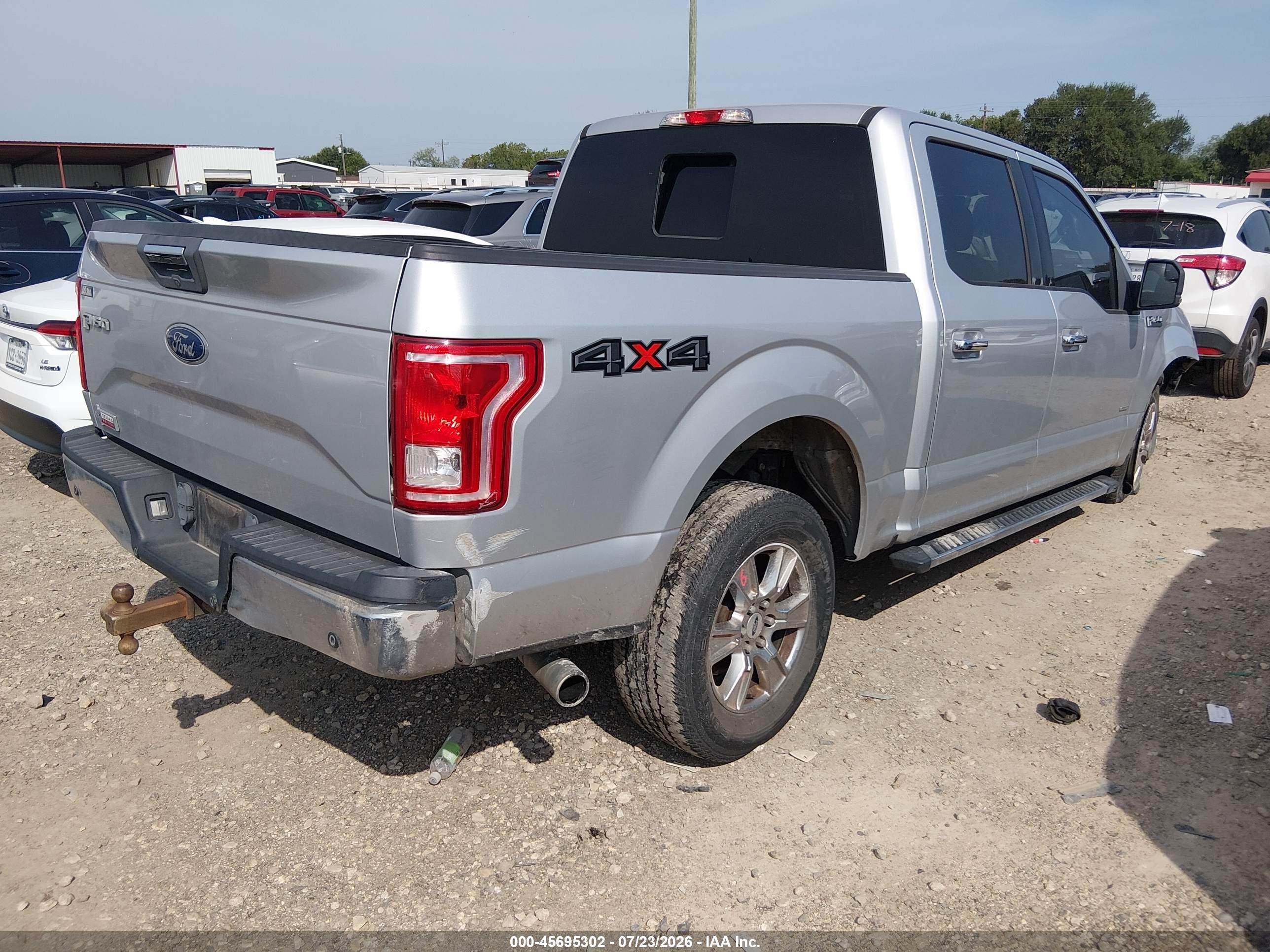 2015 Ford F-150 Xlt Silver vin: 1FTEW1EG3FKD78651