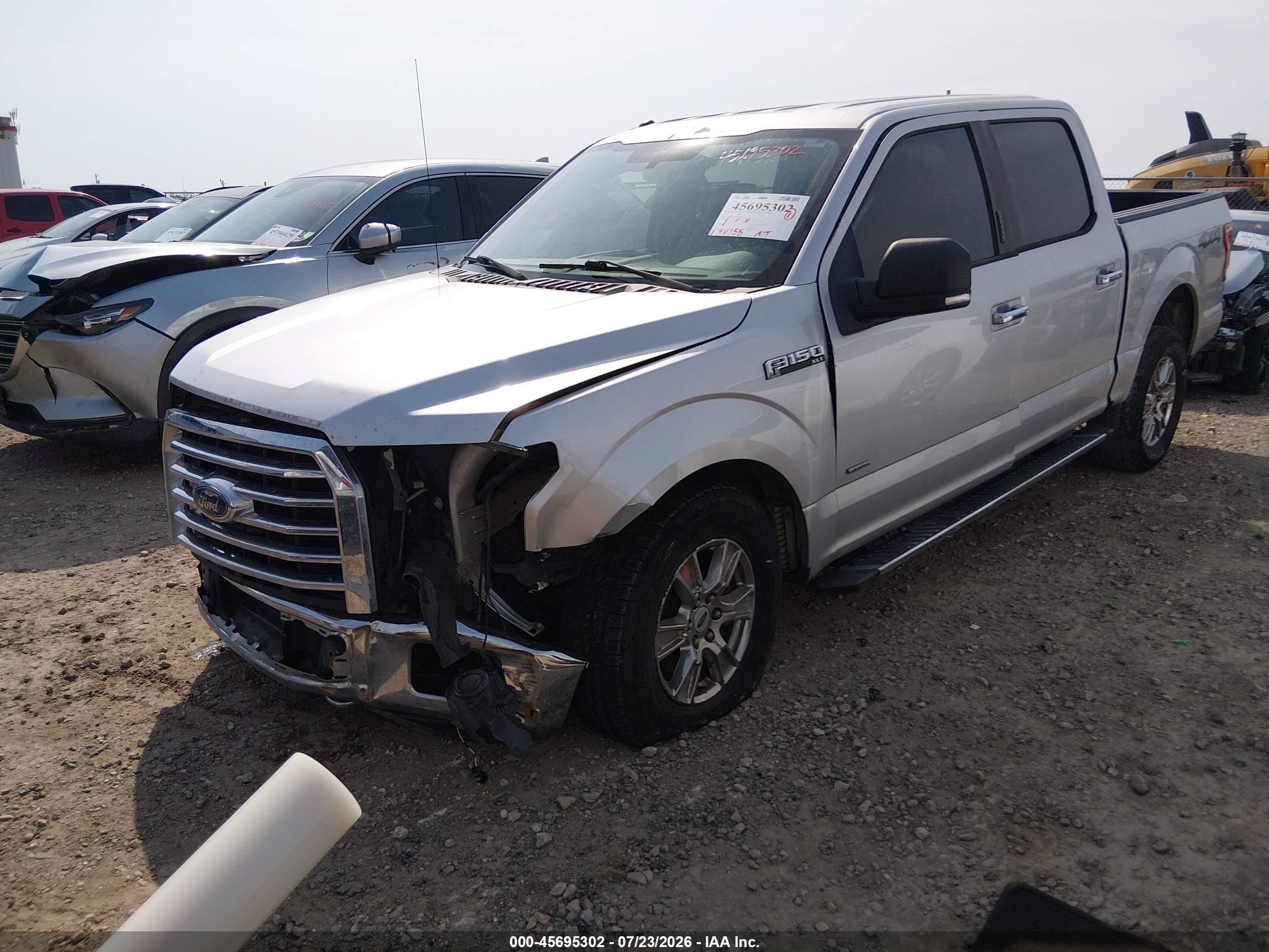 2015 Ford F-150 Xlt Silver vin: 1FTEW1EG3FKD78651