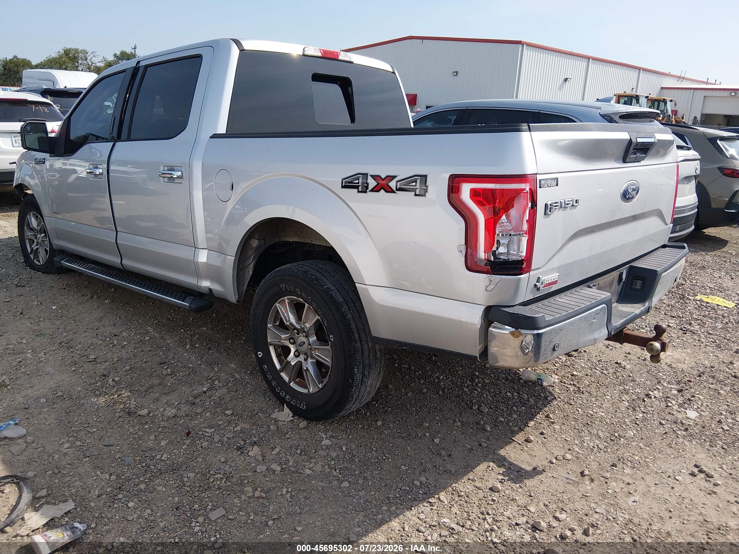 2015 Ford F-150 Xlt Silver vin: 1FTEW1EG3FKD78651