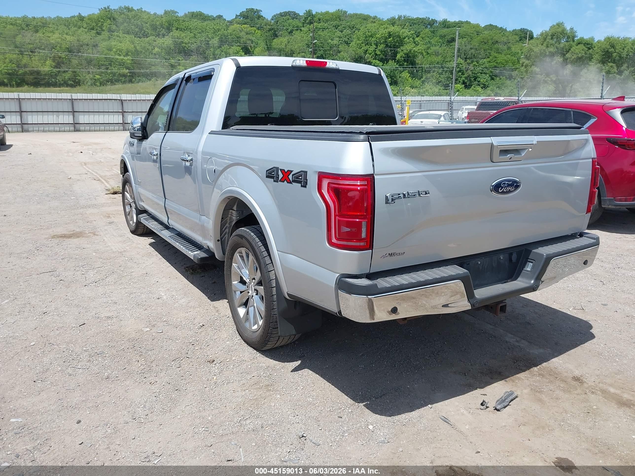 2017 Ford F-150 Lariat Silver vin: 1FTEW1EG3HKE50693