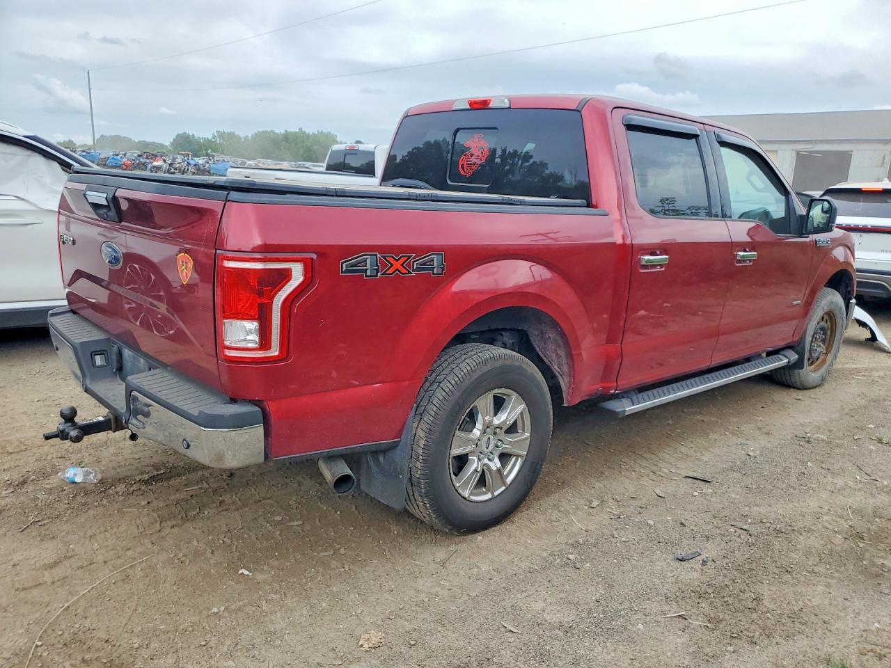 2015 Ford F150 Supercrew Red vin: 1FTEW1EG4FFA09693