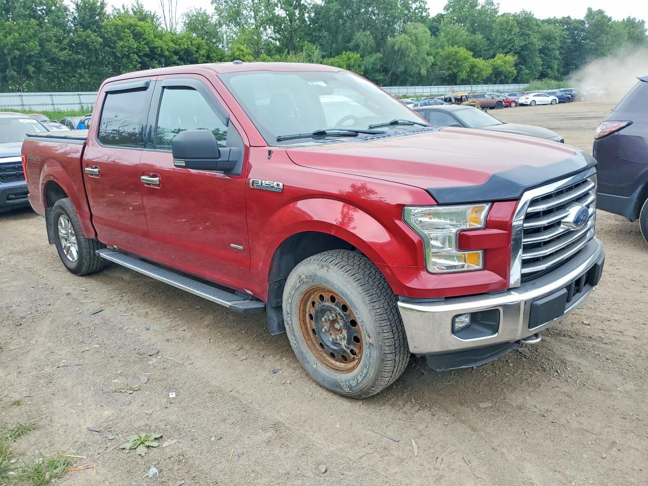 2015 Ford F150 Supercrew Red vin: 1FTEW1EG4FFA09693