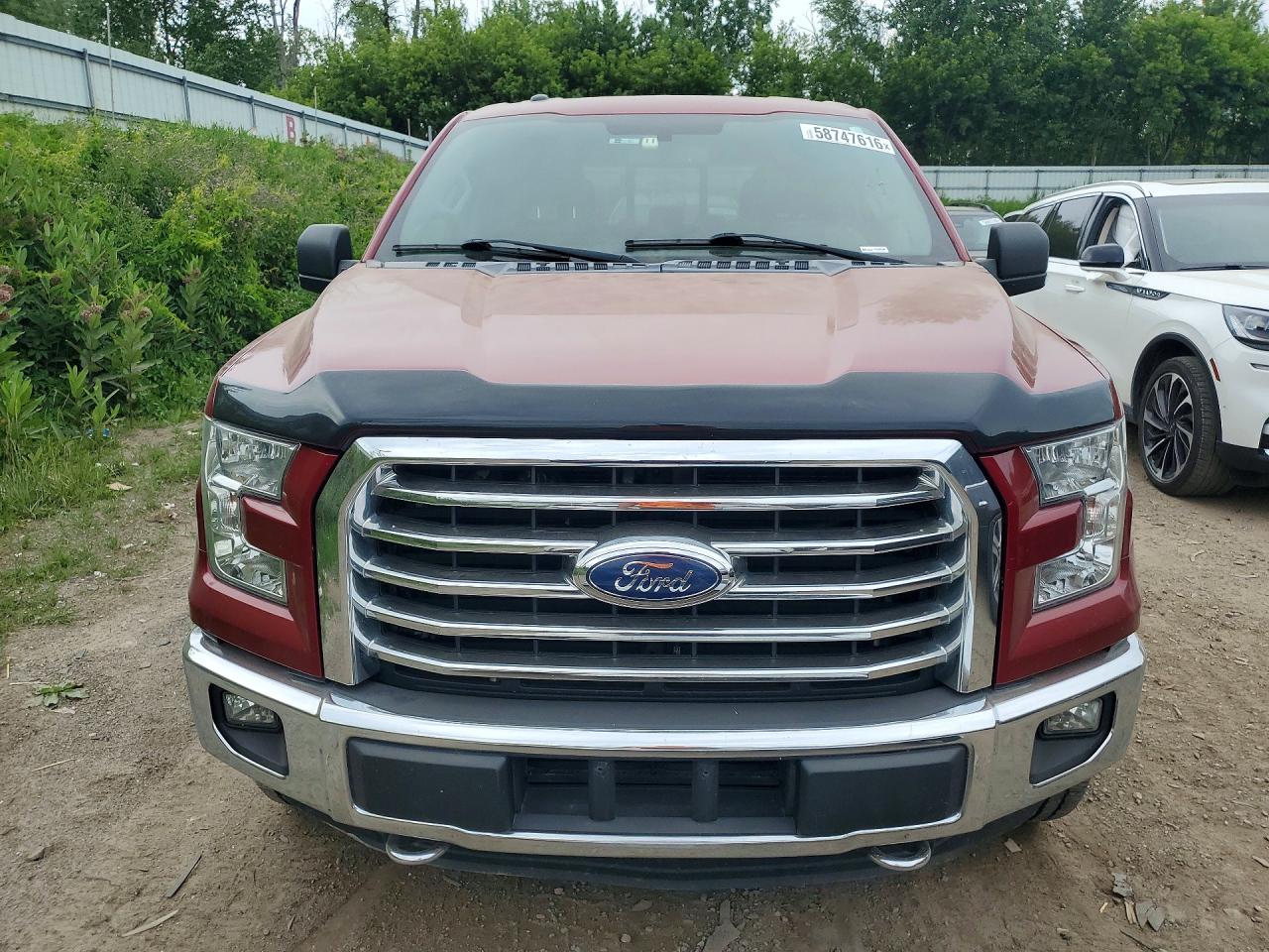 2015 Ford F150 Supercrew Red vin: 1FTEW1EG4FFA09693
