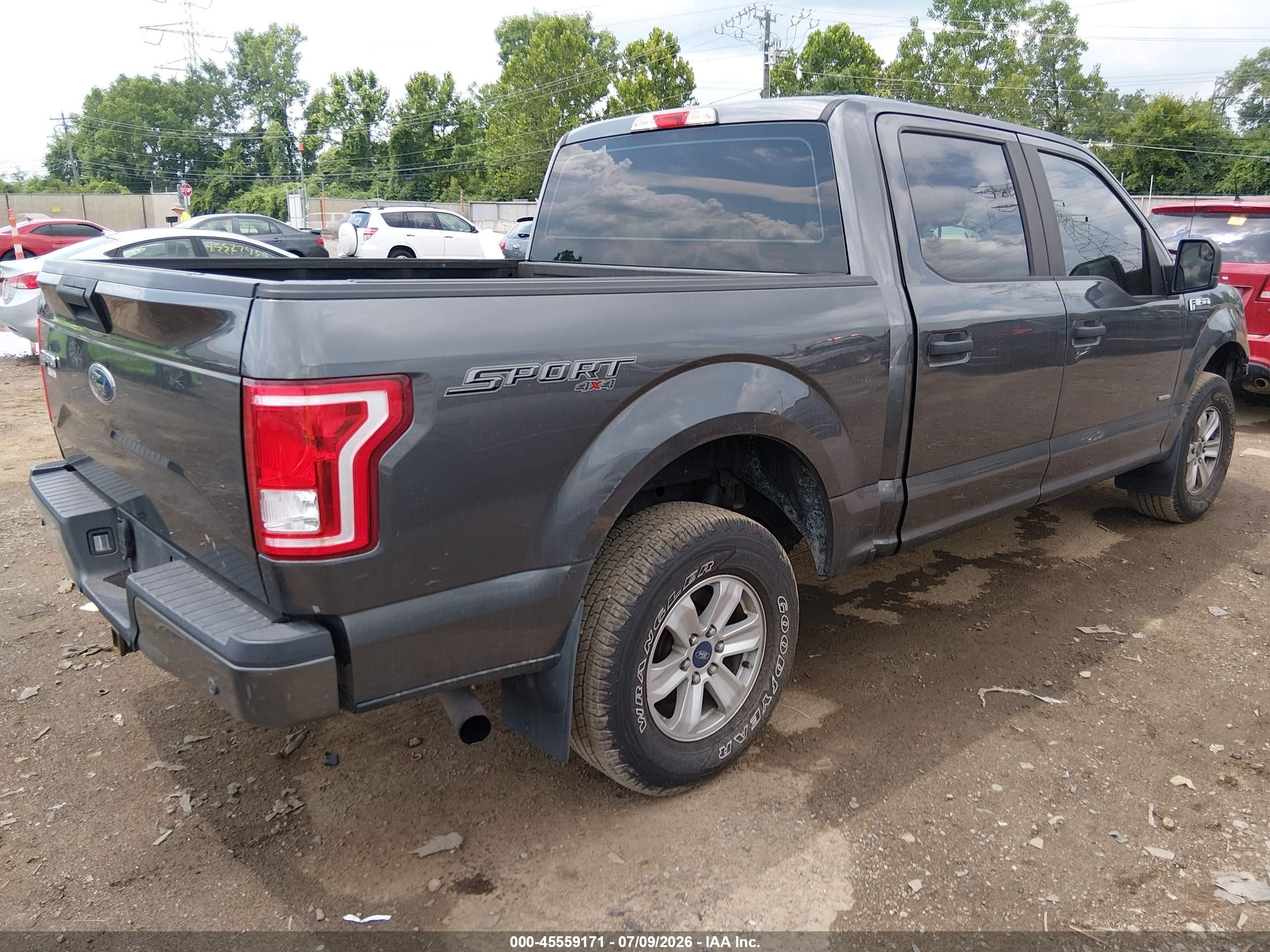 2015 Ford F-150 Xl Gray vin: 1FTEW1EG4FFA23576