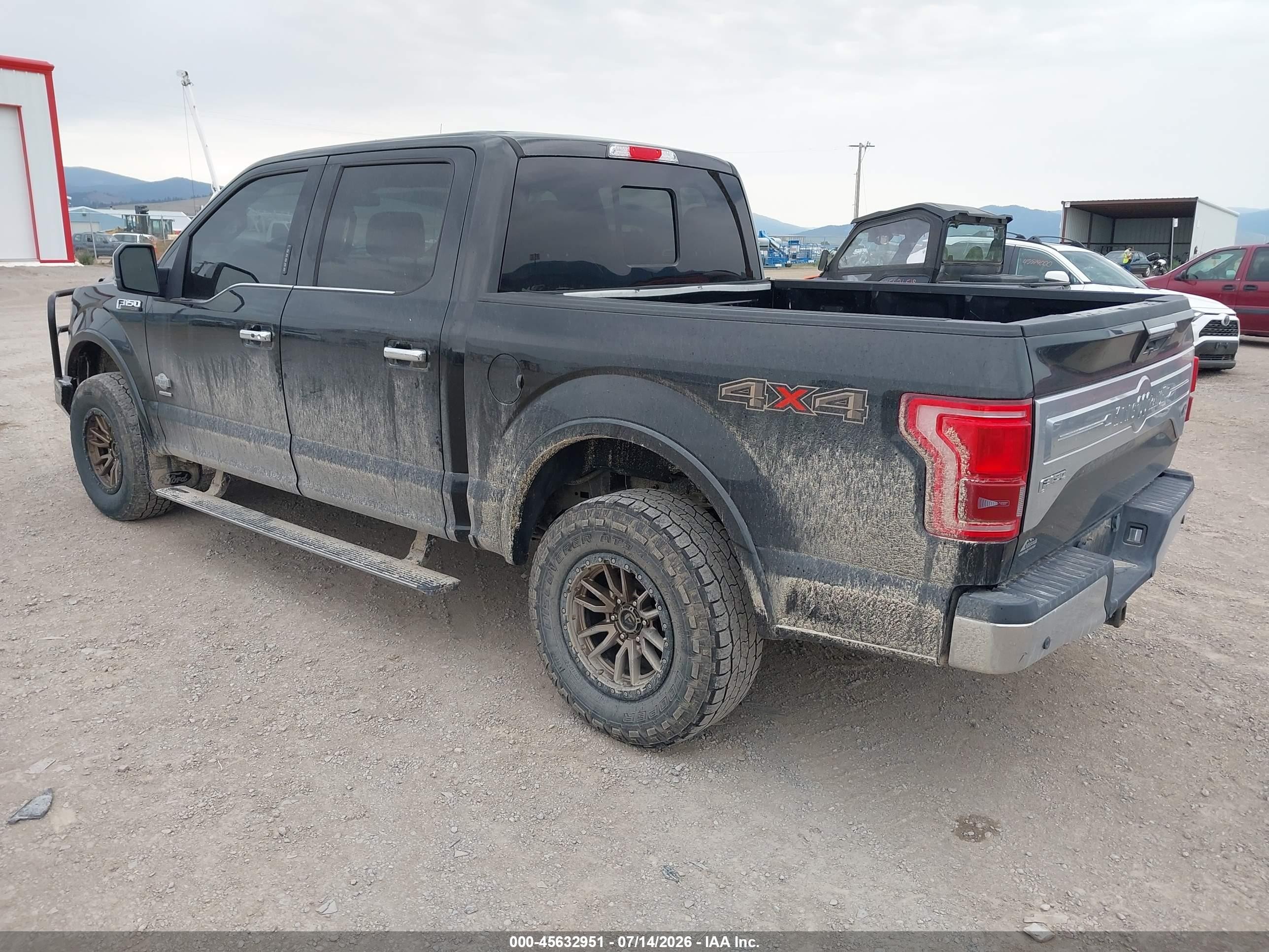 2015 Ford F-150 King Ranch Black vin: 1FTEW1EG4FFA63818
