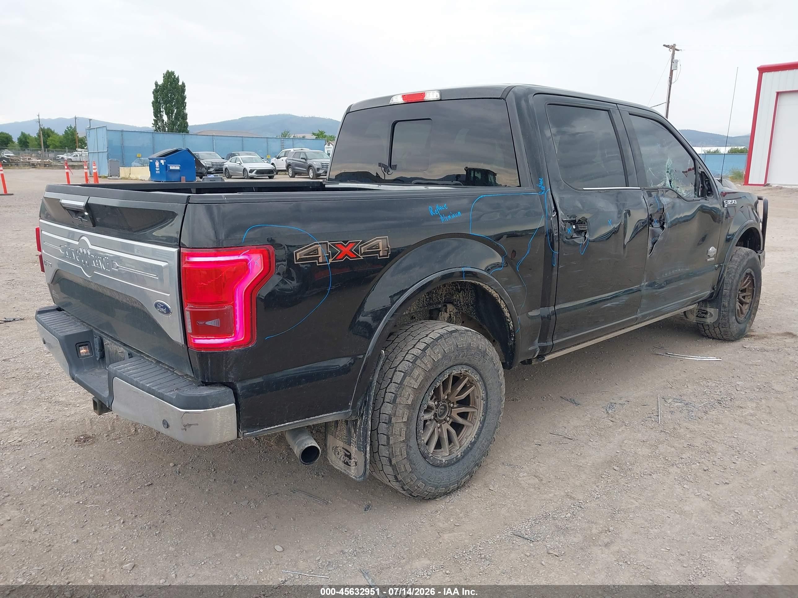 2015 Ford F-150 King Ranch Black vin: 1FTEW1EG4FFA63818