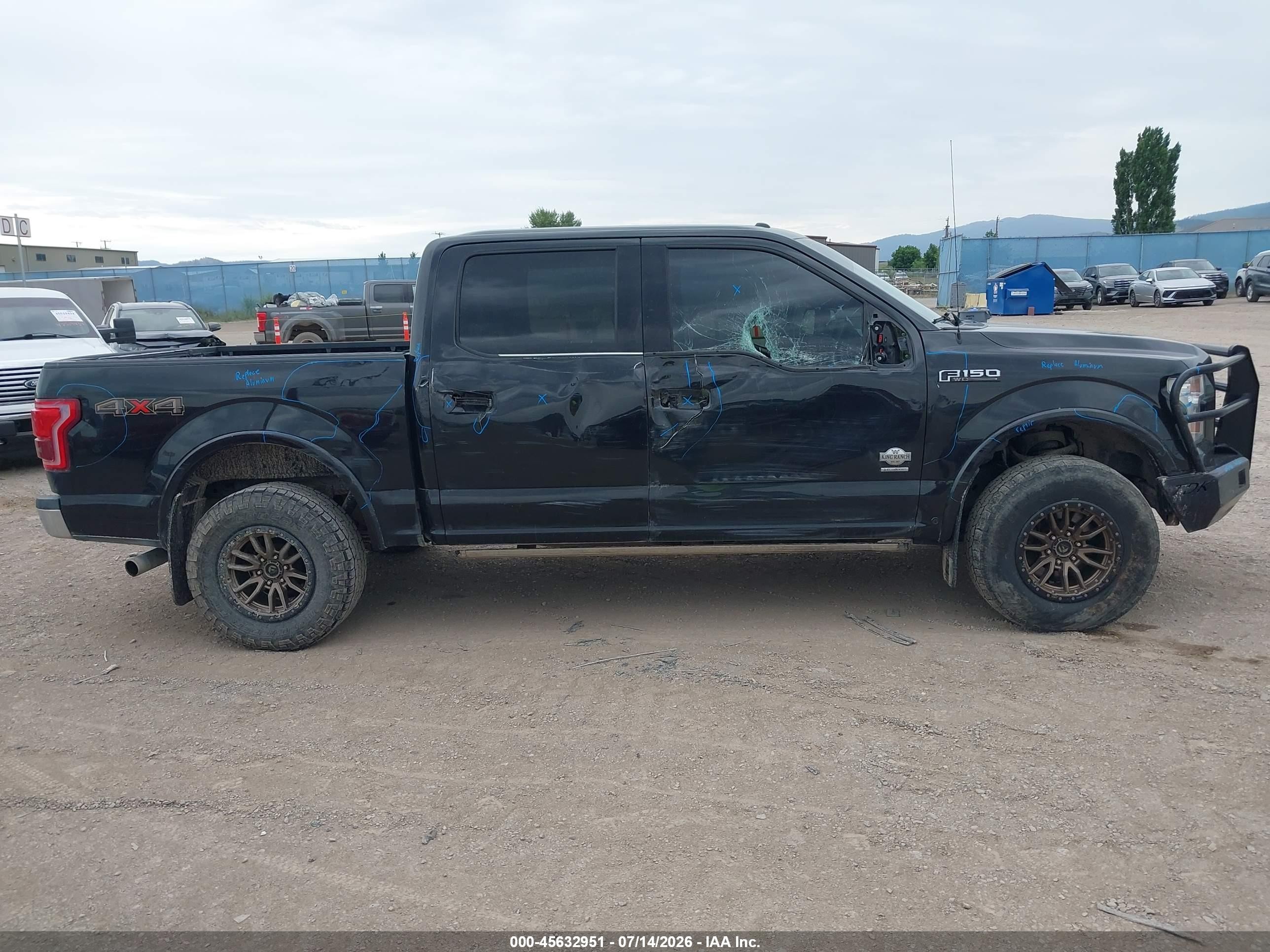 2015 Ford F-150 King Ranch Black vin: 1FTEW1EG4FFA63818
